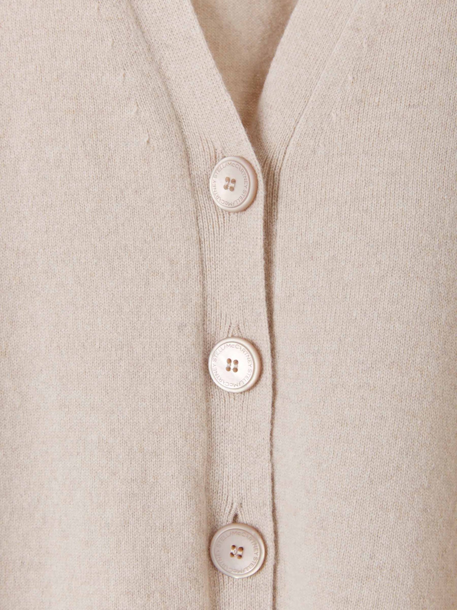 Stella McCartney Cárdigan Cashmere Y Lana color Beis sku 713-000163 01 - Foto 3