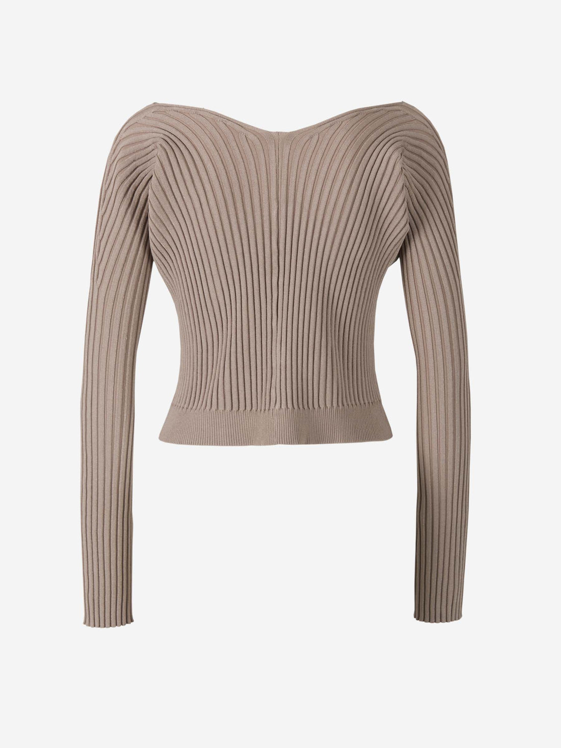 Jacquemus Cárdigan La Malle Pralù color Topo sku 713-000174 02 - Foto 1