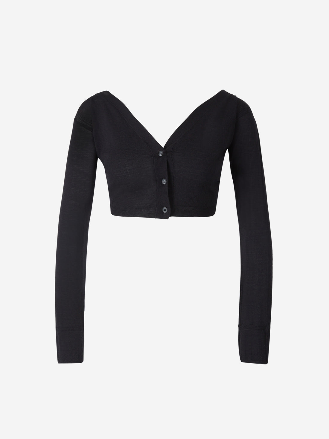 Jacquemus Cárdigan Cropped Soli color Negro sku 713-000176 01 - Foto 1
