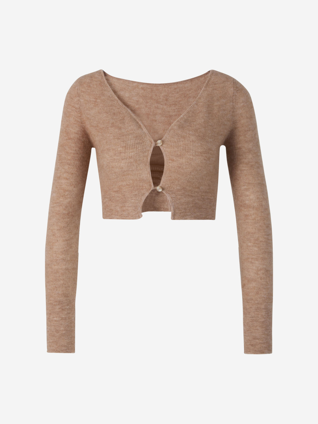 Jacquemus Cárdigan Le Cárdigan Alzou color Caramelo sku 713-000178 03 - Foto 1