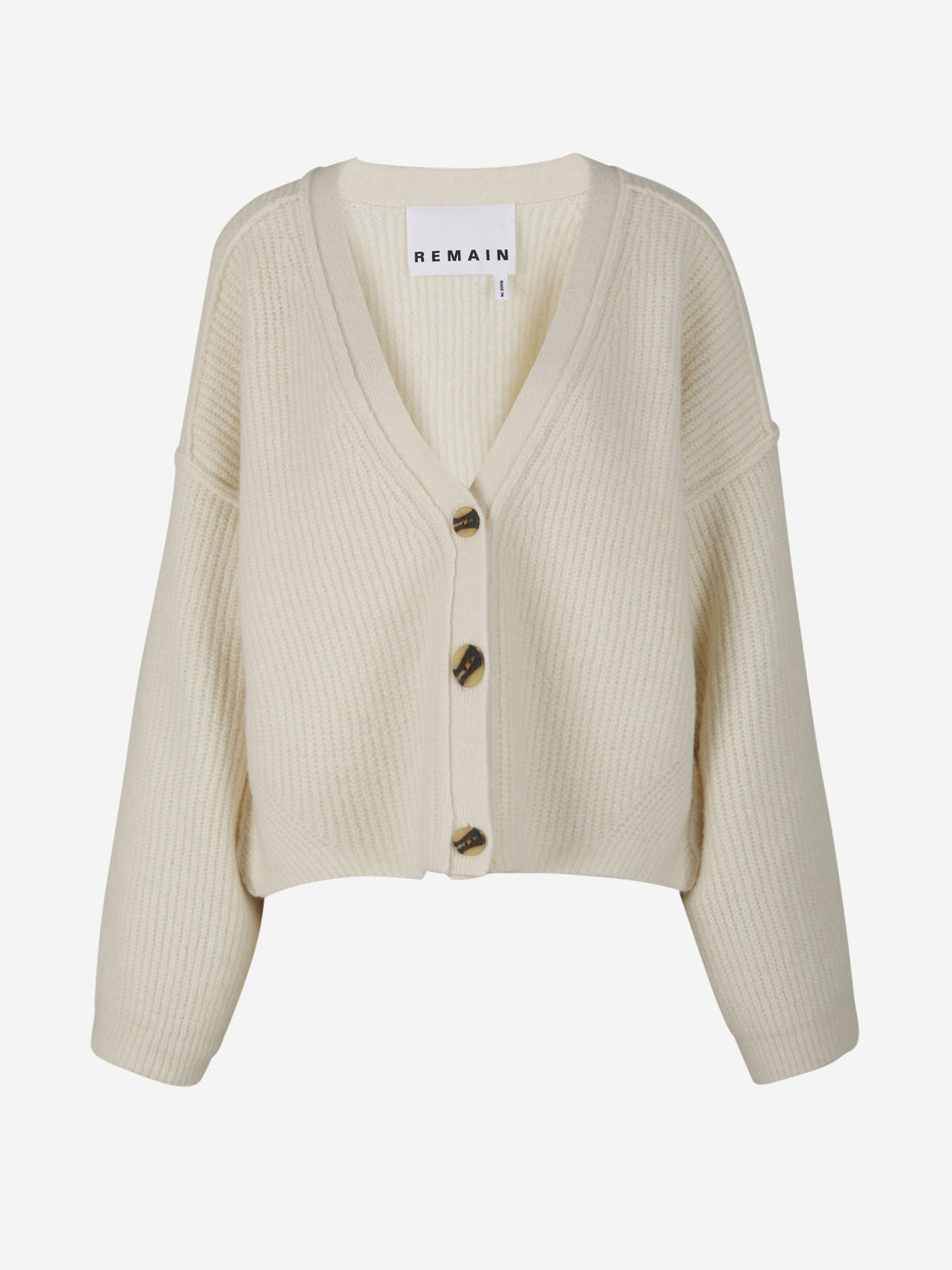 Remain Birger Christensen Cárdigan Punto Cropped color Crema sku 713-000188 01 - Foto 1