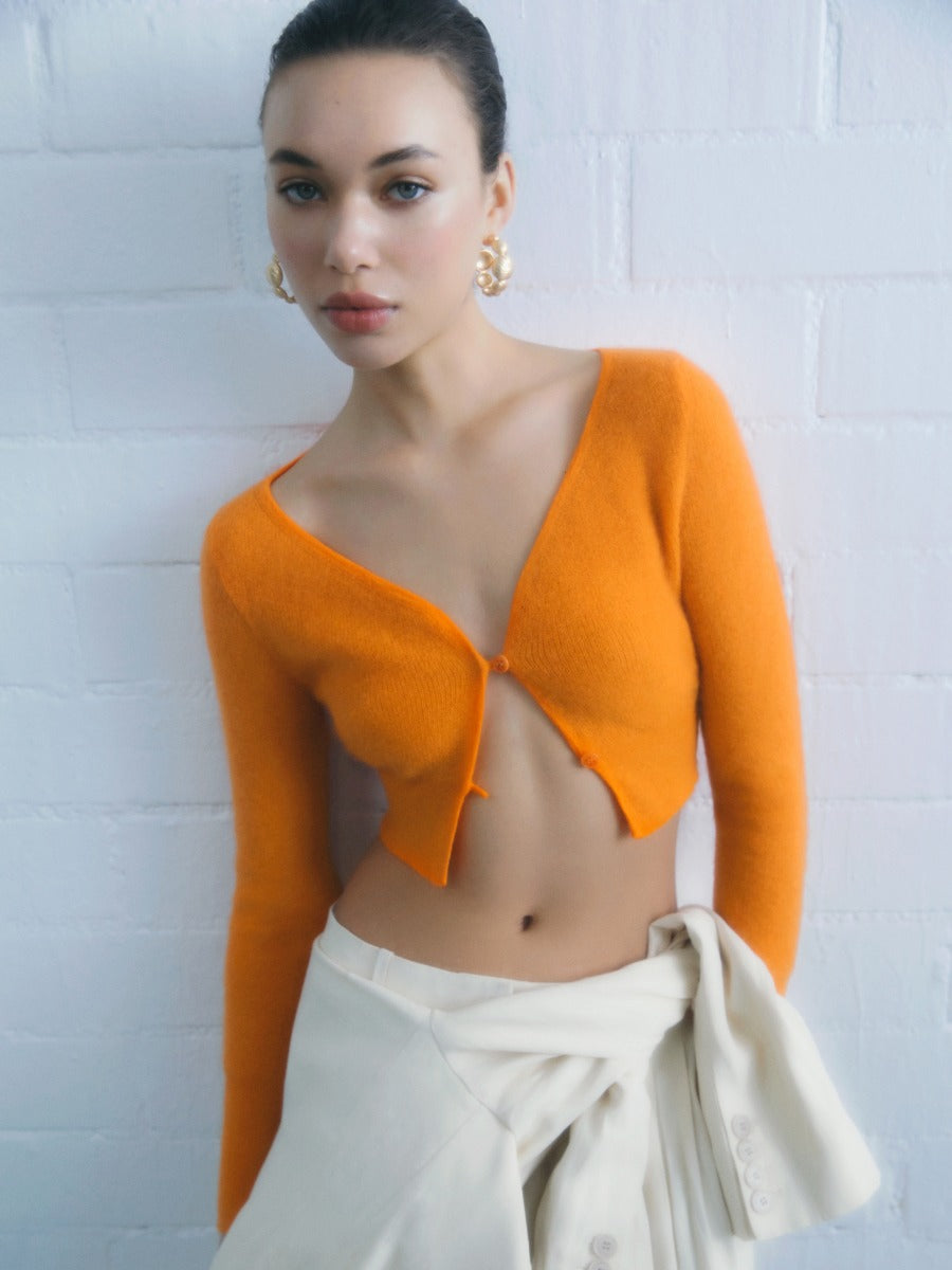 Jacquemus Cárdigan Le Cárdigan Alzou color Naranja sku 713-000213 01 - Foto 4