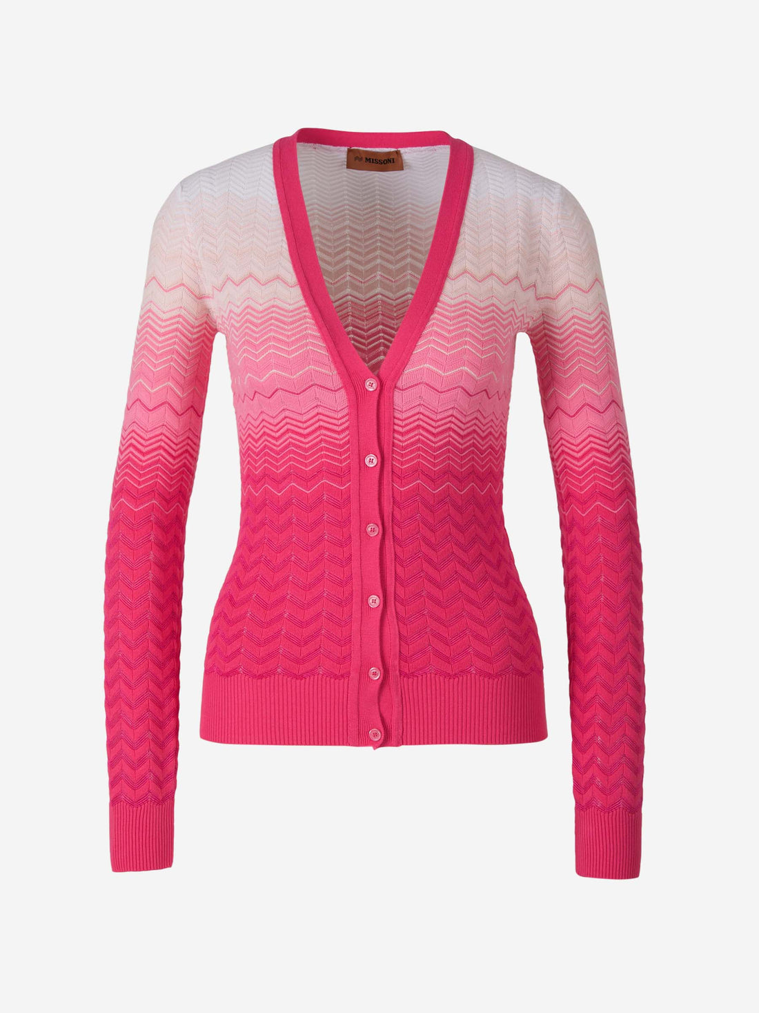 Missoni Cárdigan Punto Zig Zag color Fucsia sku 713-000214 01 - Foto 1