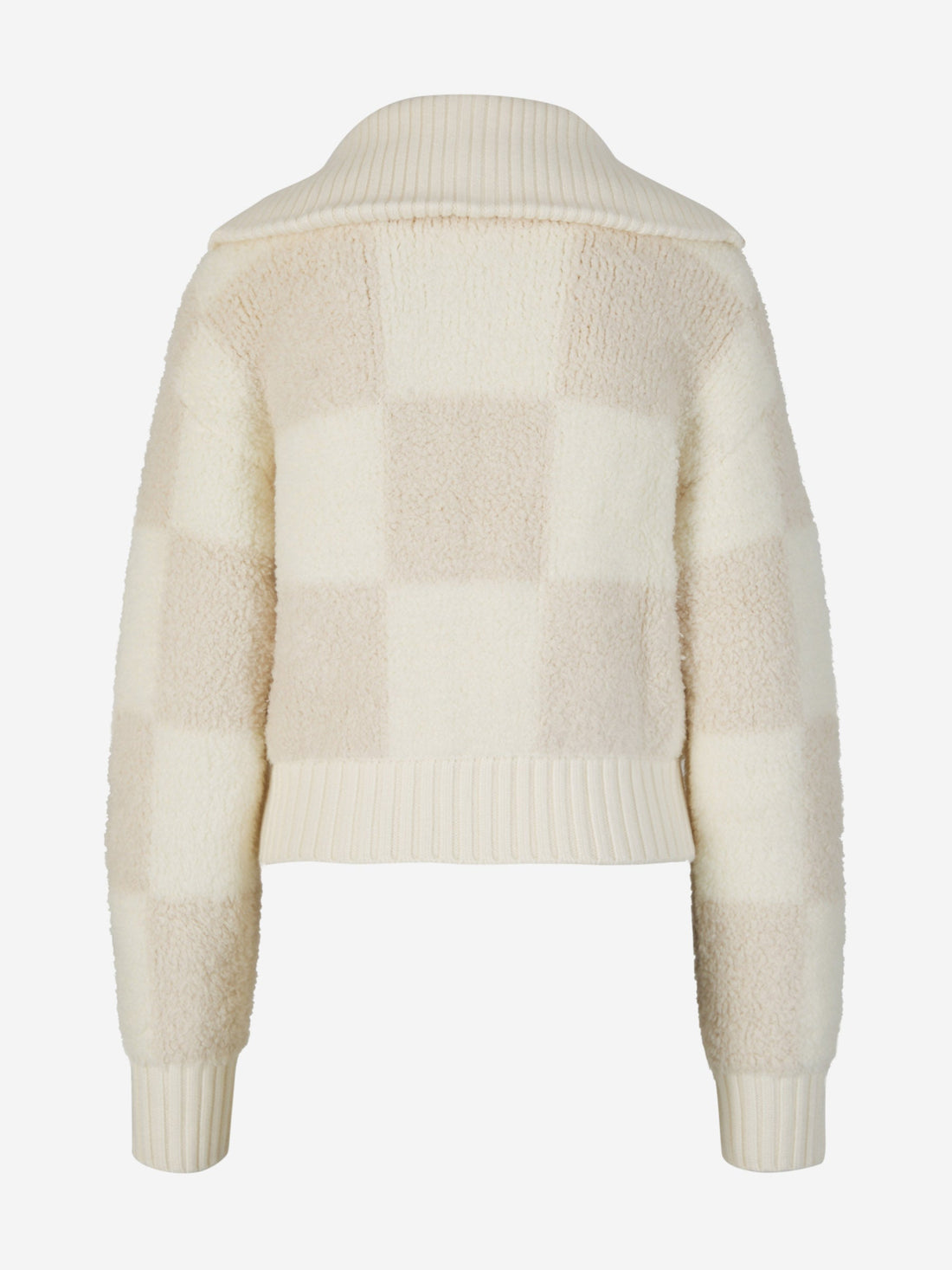 Casablanca Cárdigan Boucle Cuadros color Beis sku 713-000231 01 - Foto 2