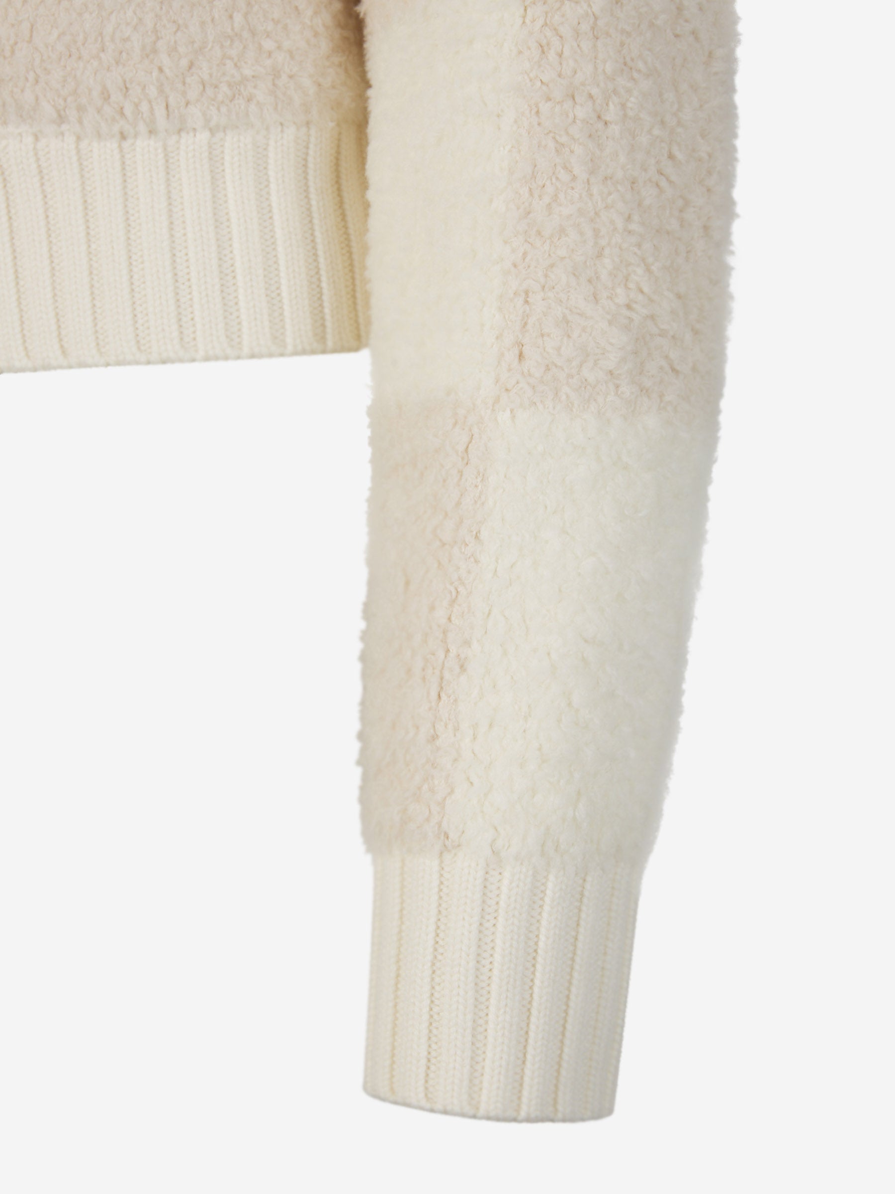 Casablanca Cárdigan Boucle Cuadros color Beis sku 713-000231 01 - Foto 4