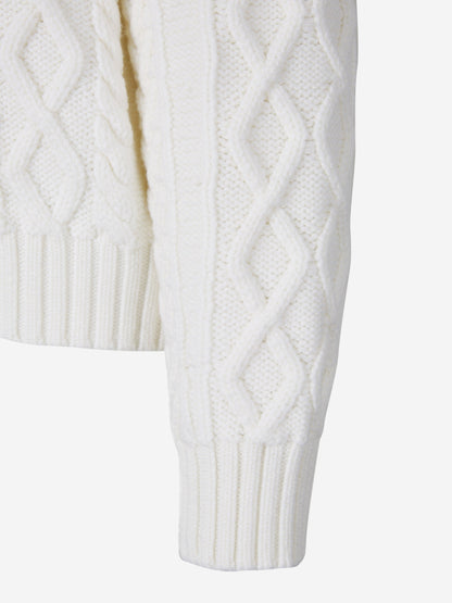 Proenza Schouler Cárdigan Punto Lana color Beis sku 713-000257 01 - Foto 3