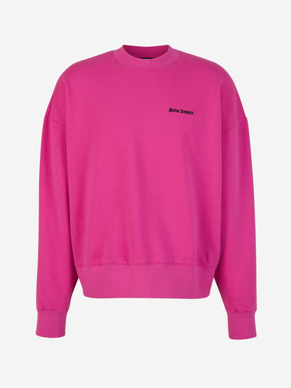Outlet online Palm Angels Hombre Sudadera Crewneck Logo color Rosa sku 545-001592 01 - Foto 1