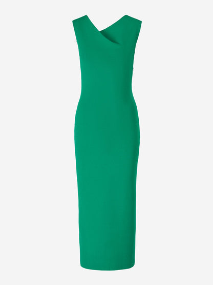 Outlet online Roland Mouret Mujer Vestido Punto Midi color Verde Claro sku 721-000083 01 - Foto 1