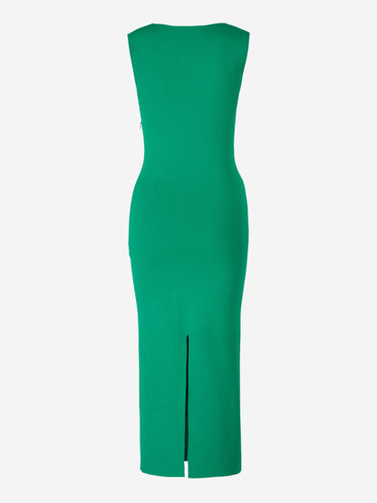 Outlet online Roland Mouret Mujer Vestido Punto Midi color Verde Claro sku 721-000083 01 - Foto 2