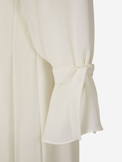 Outlet online Victoria Beckham Mujer Vestido Midi Plisado color Crema sku 721-000095 01 - Foto 5