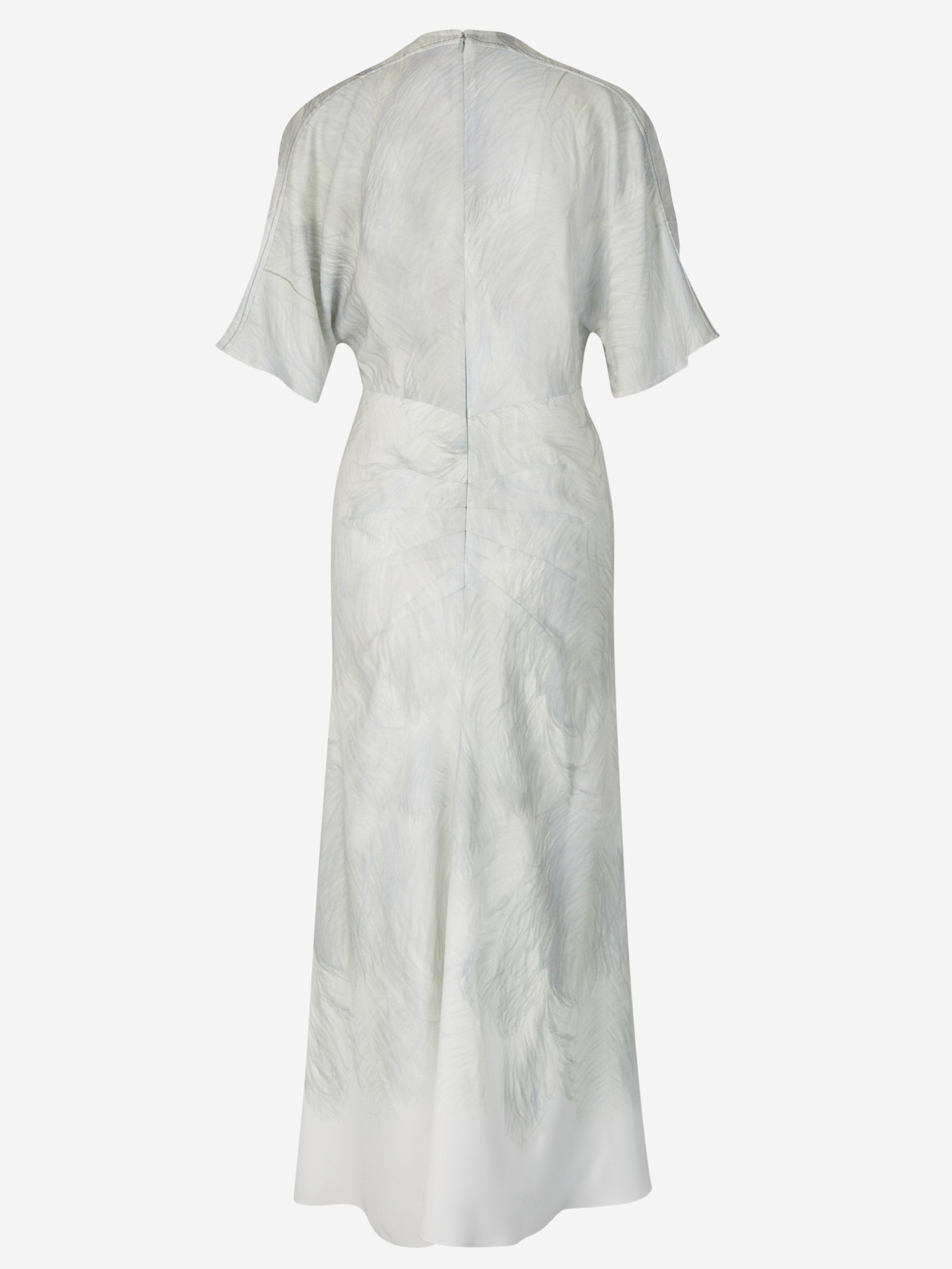 Outlet online Victoria Beckham Mujer Vestido Midi Estampado color Crema sku 721-000111 01 - Foto 2