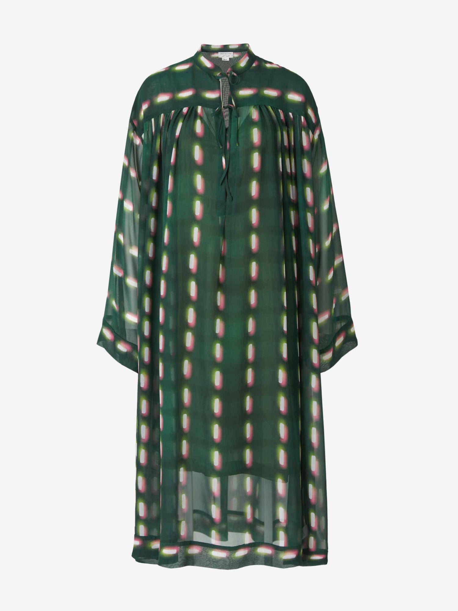 Dries Van Noten Vestido Estampado Estilo Túnica color Verde Oscuro sku 731-005084 01 - Foto 1