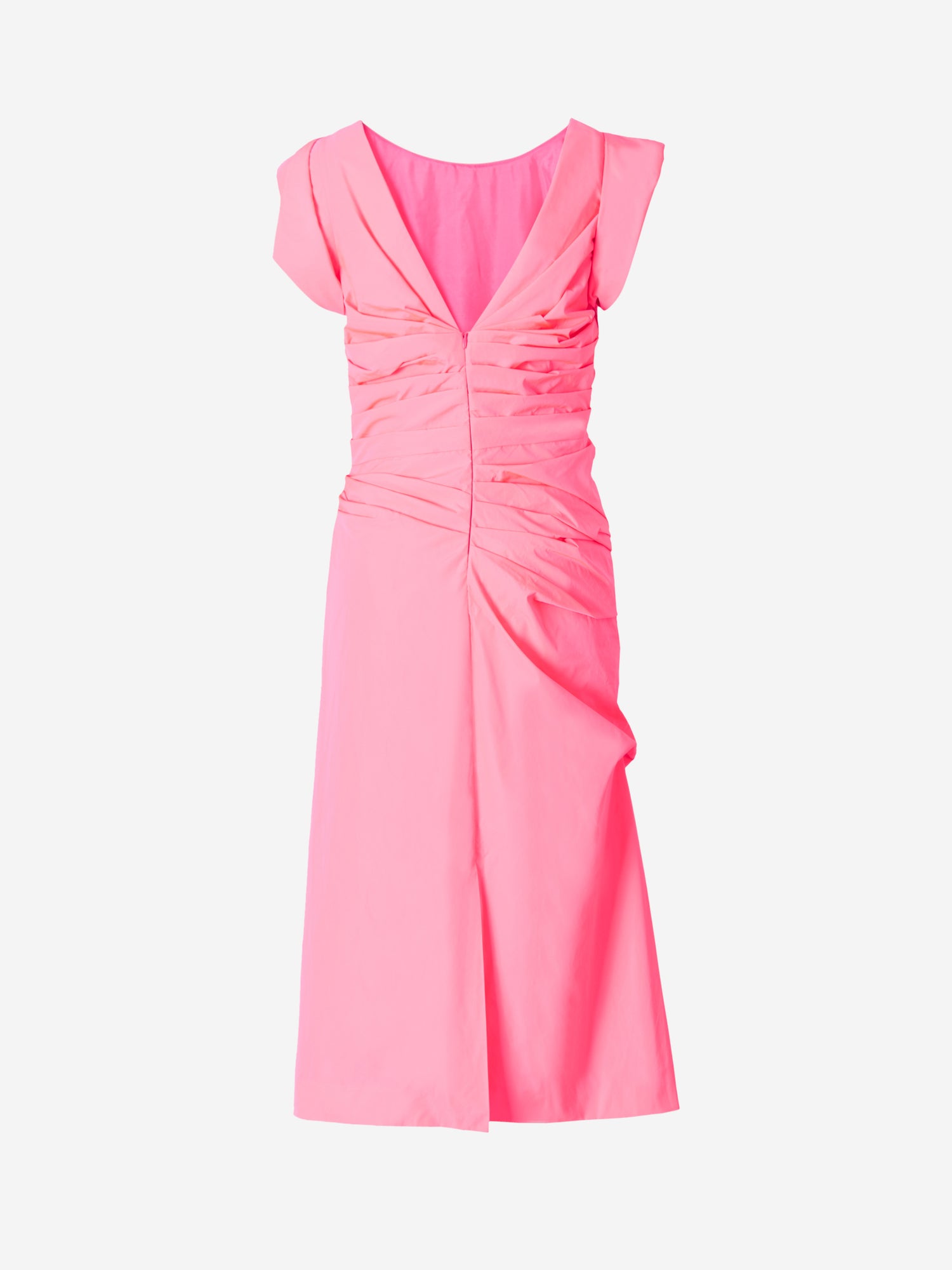 Dries Van Noten Vestido Drapeado Asimétrico color Fucsia sku 731-005445 01 - Foto 2