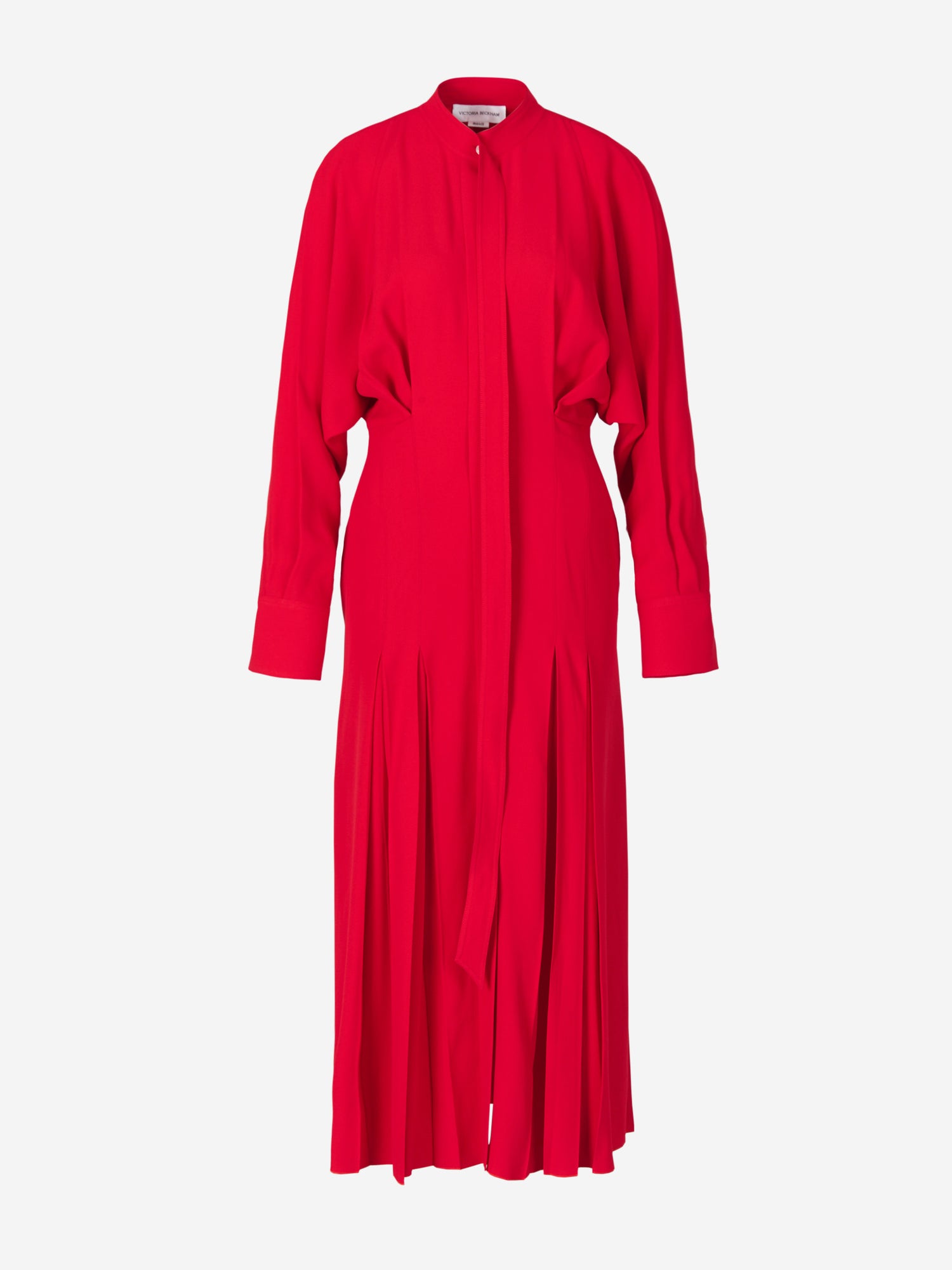 Outlet online Victoria Beckham Mujer Vestido Camisero Plisado color Rojo sku 731-005569 01 - Foto 2