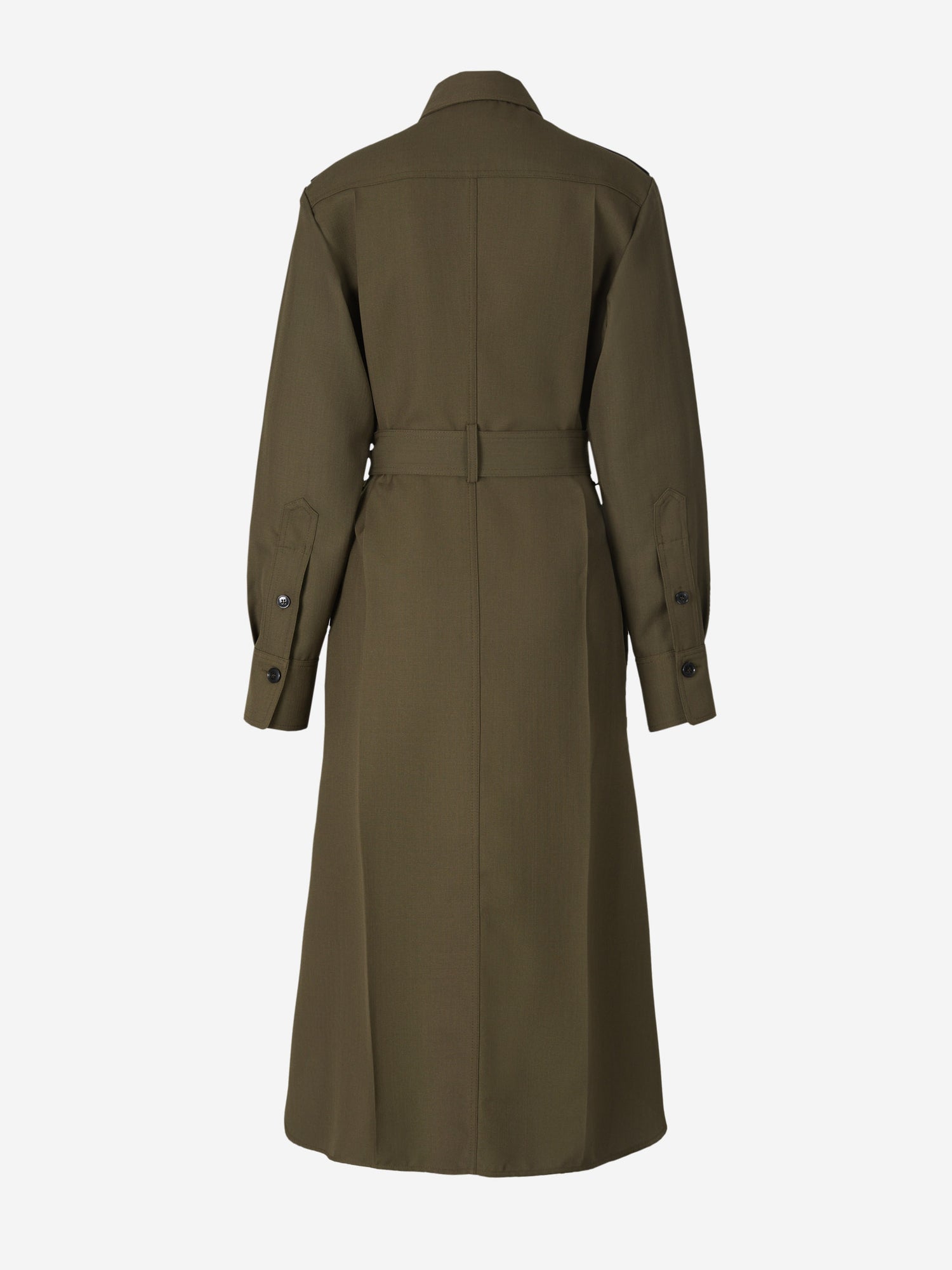 Victoria Beckham Vestido Camisero Utilitario color Verde Militar sku 731-005570 01 - Foto 2
