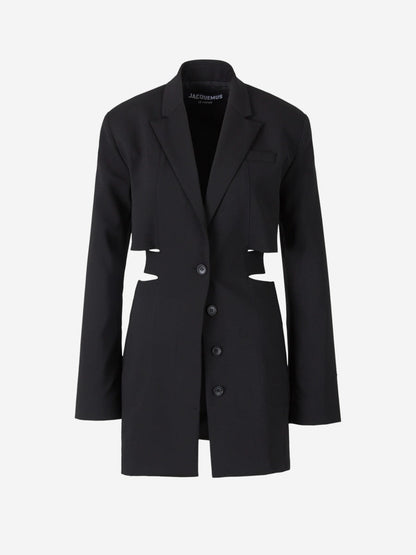 Jacquemus Vestido Le Robe Bari color Negro sku 731-005826 01 - Foto 1