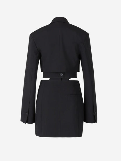 Jacquemus Vestido Le Robe Bari color Negro sku 731-005826 01 - Foto 3