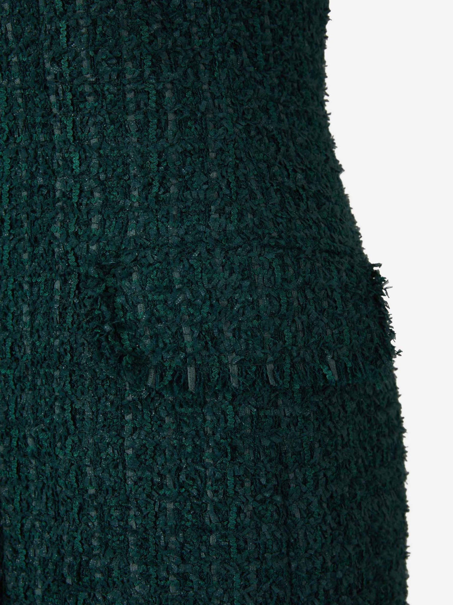 Balmain Vestido Tweed Deshilachado color Verde Azulado sku 731-005801 01 - Foto 2