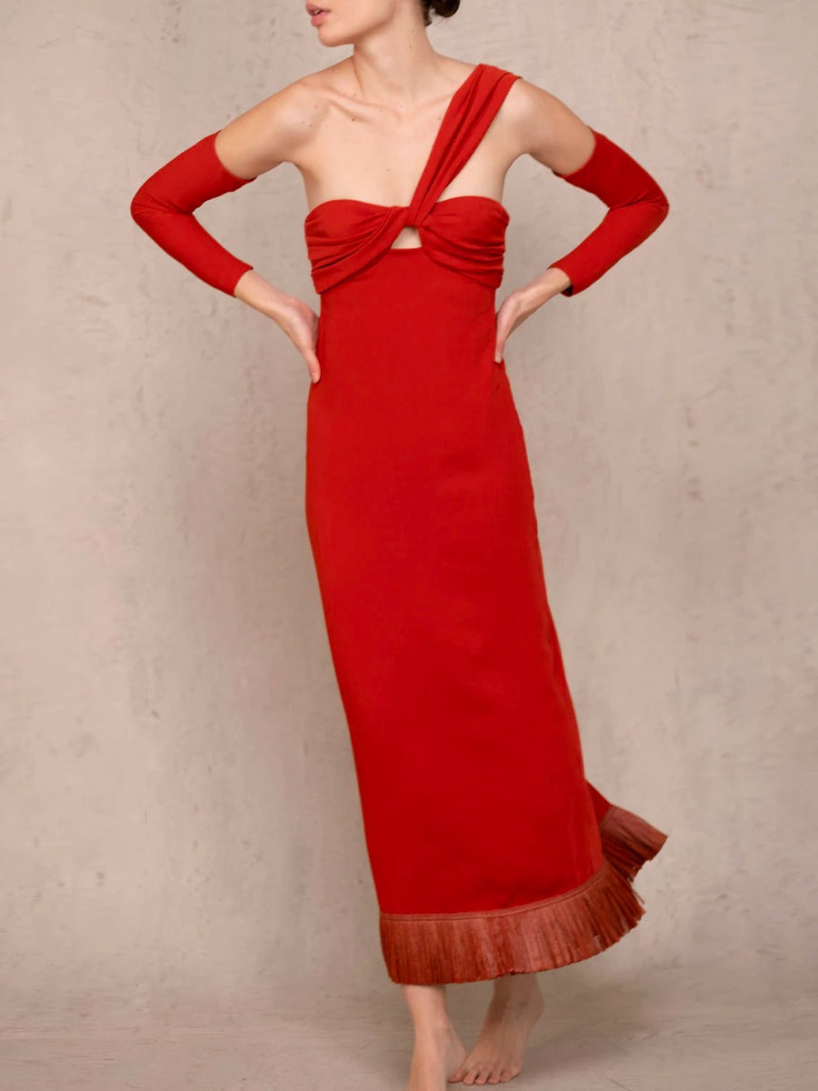 Johanna Ortiz Vestido Labios Amaretto color Terracota sku 732-000911 01 - Foto 5