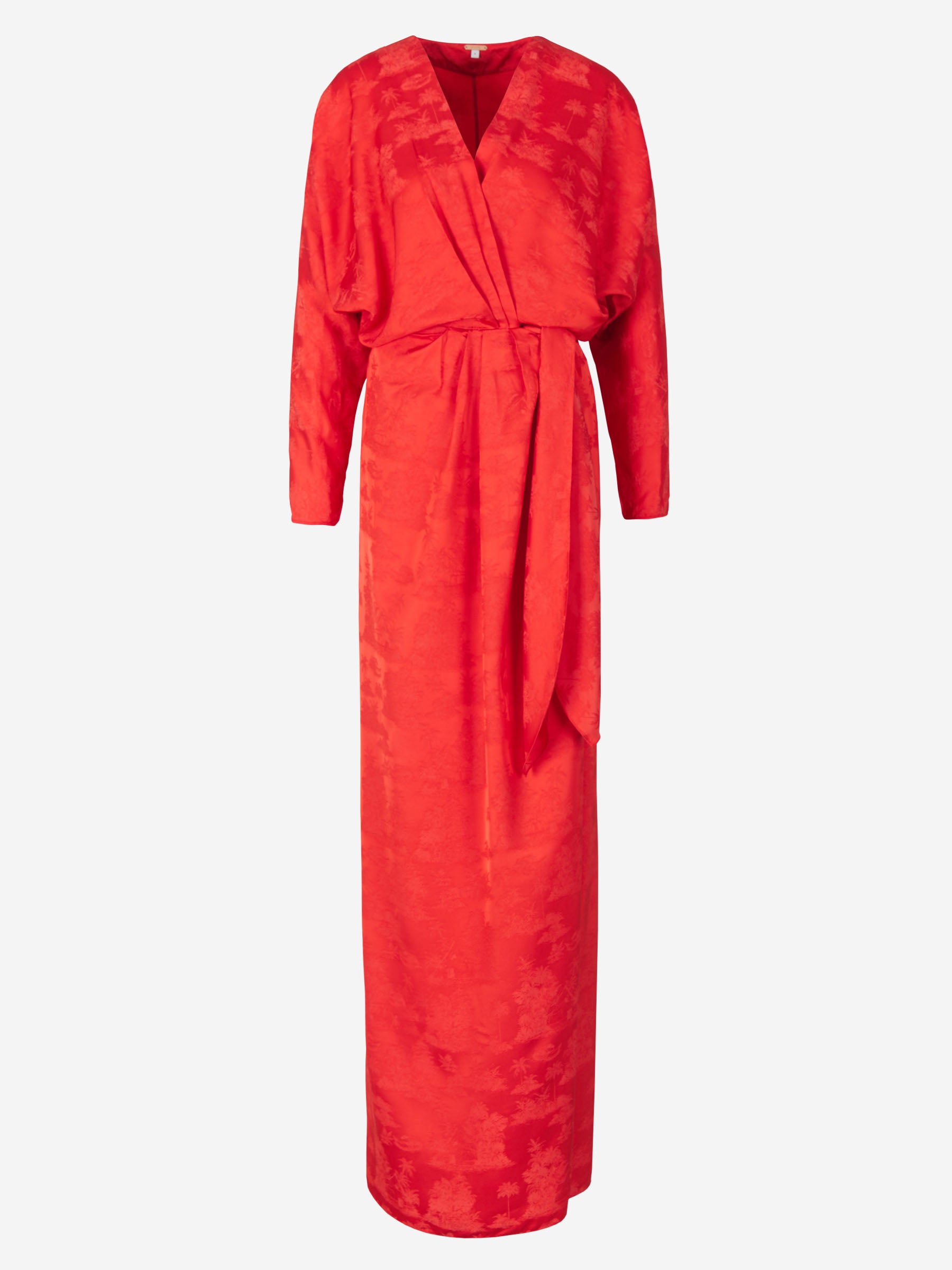 Johanna Ortiz Vestido Maxi Wrap Barnacle color Rojo sku 732-000979 01 - Foto 1