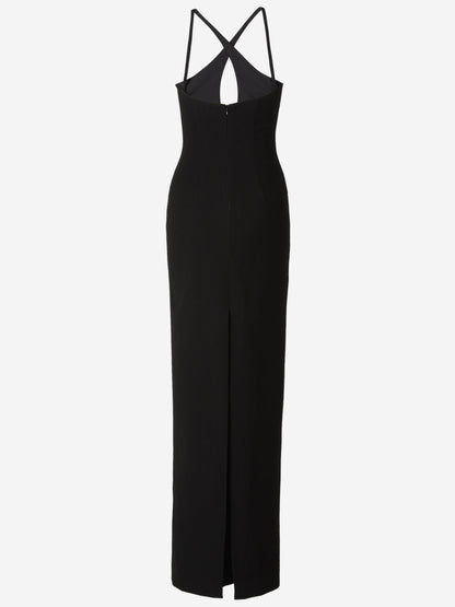 Mônot Vestido Diseño Asimétrico color Negro sku 732-001063 01 - Foto 2