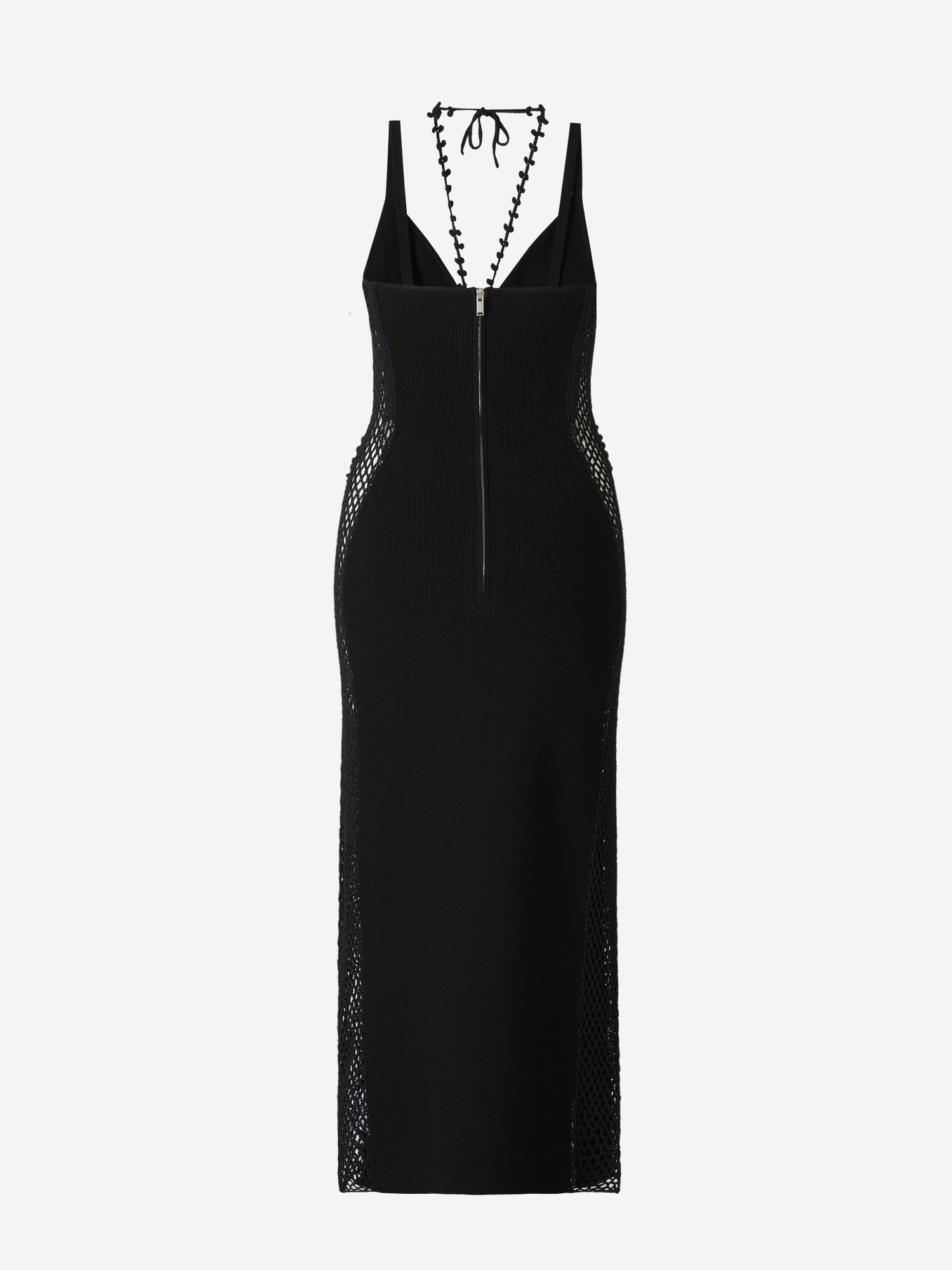 Dion Lee Vestido Ganchillo Midi color Negro sku 732-001128 01 - Foto 2