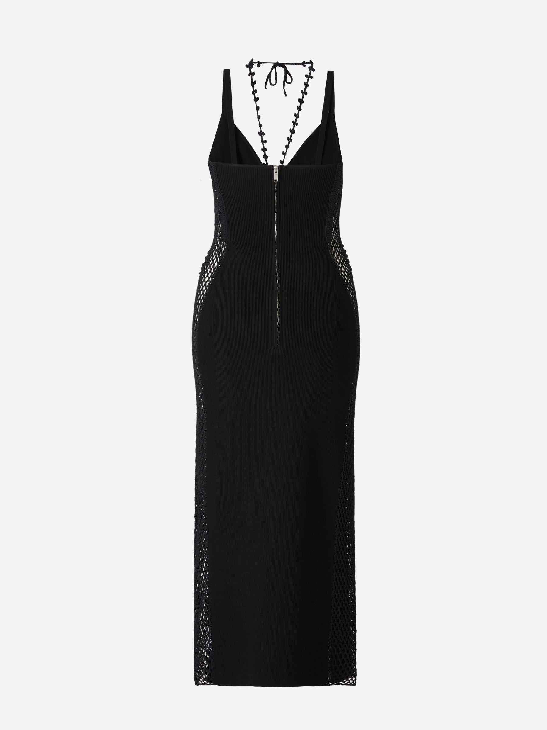 Dion Lee Vestido Ganchillo Midi color Negro sku 732-001128 01 - Foto 2