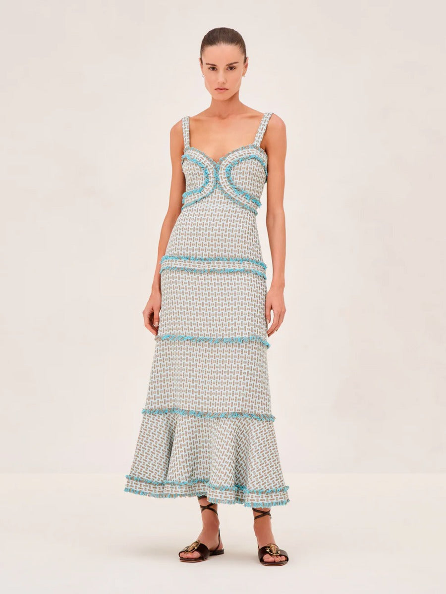 Outlet online Alexis Mujer Vestido Tweed Bettin color Azul Cielo sku 732-001193 01 - Foto 5