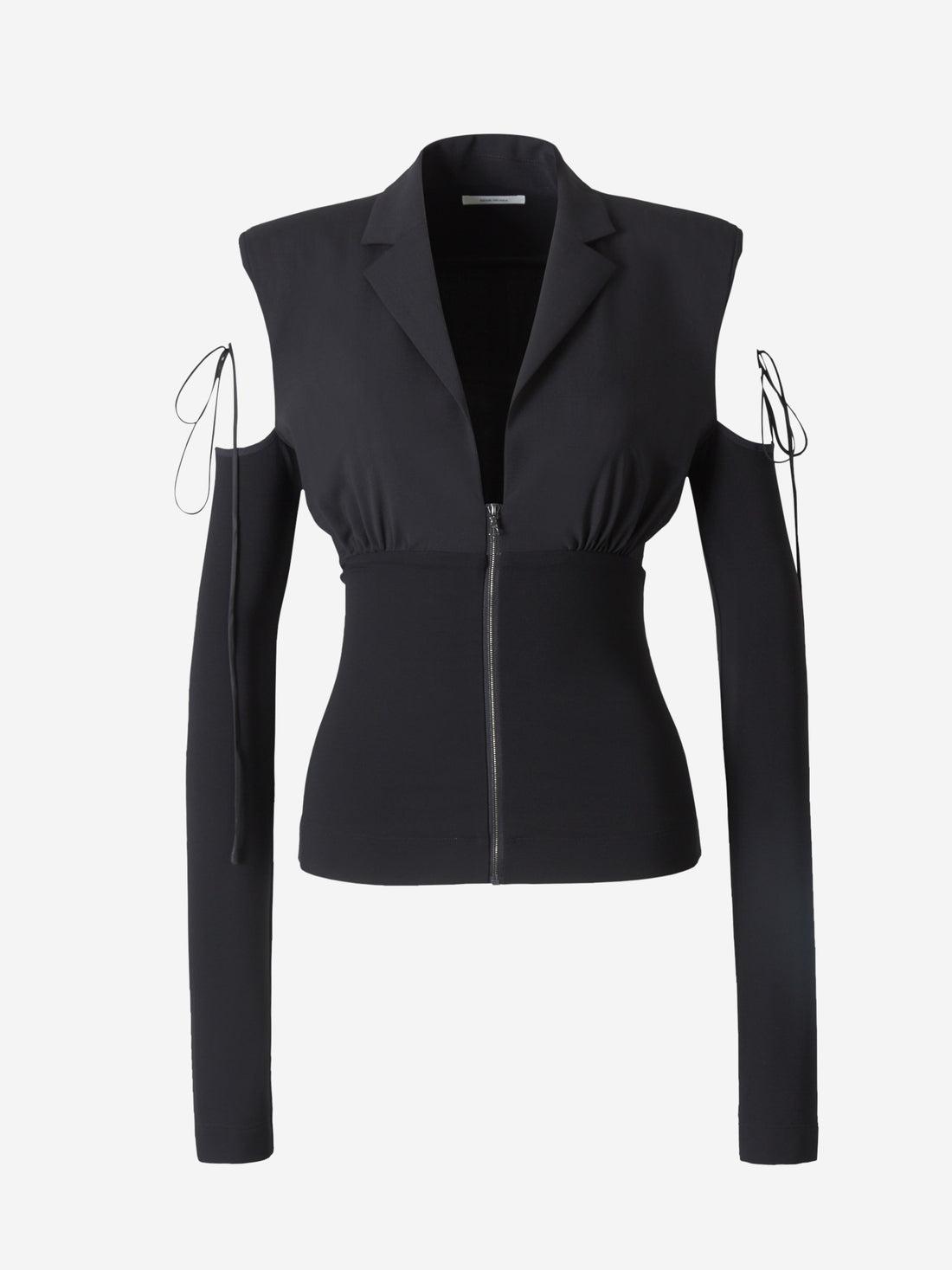 Nensi Dojaka Blazer Fruncido Lana color Negro sku 741-001759 01 - Foto 1