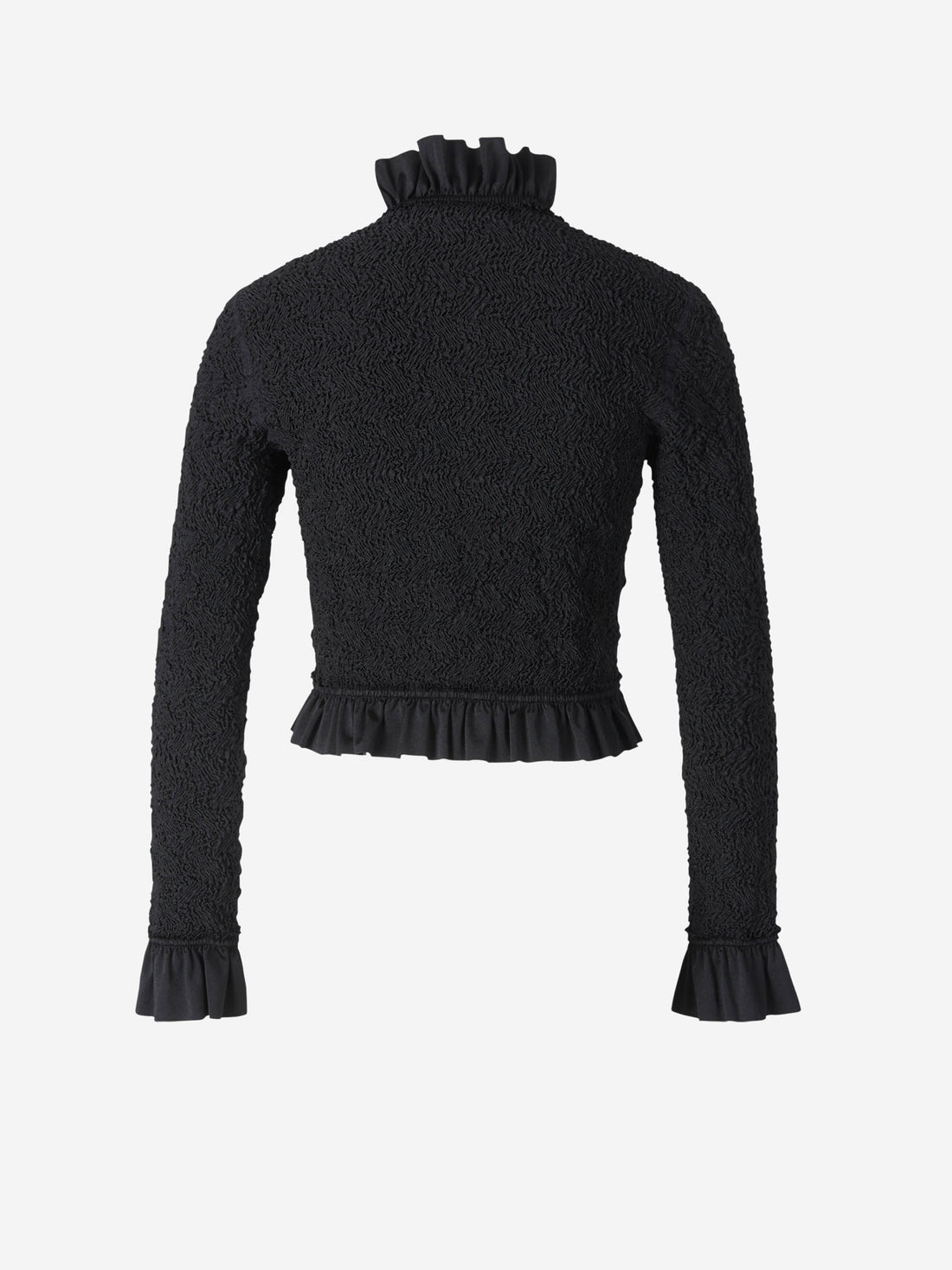 Alexander Wang Chaqueta Cropped Volantes Formés color Negro sku 741-001865 01 - Foto 2