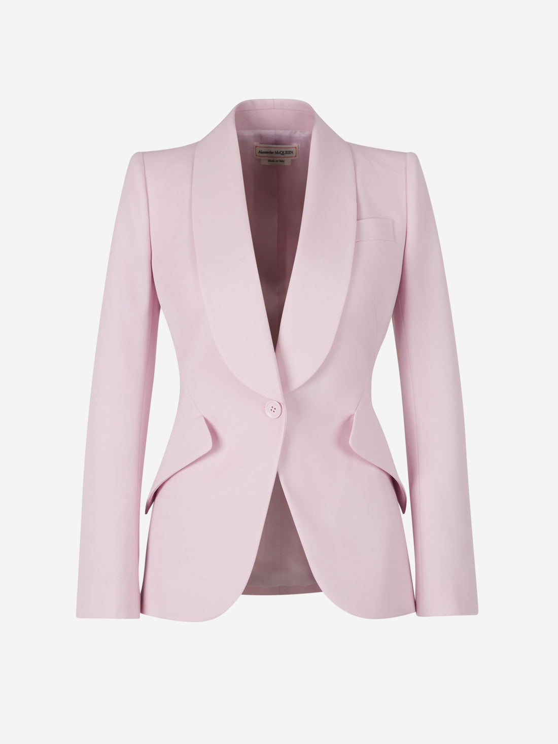 Alexander McQueen Blazer Peak Shoulder Grain color Rosa Claro sku 741-001905 01 - Foto 1