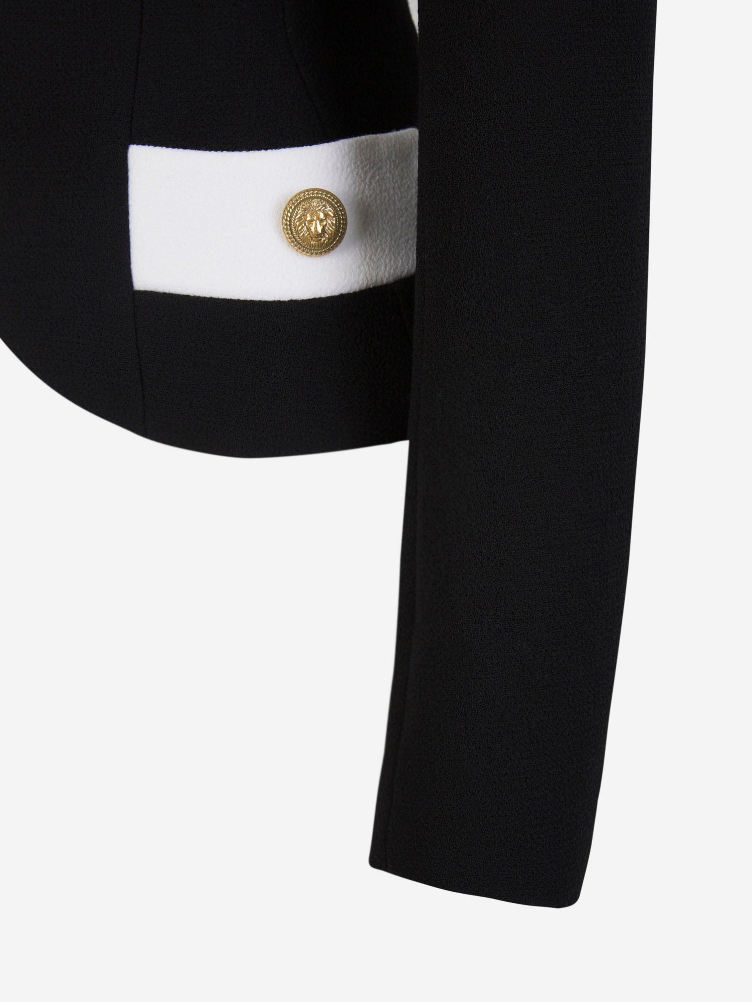 Balmain Blazer Crepé Lana color Negro sku 741-002049 01 - Foto 4