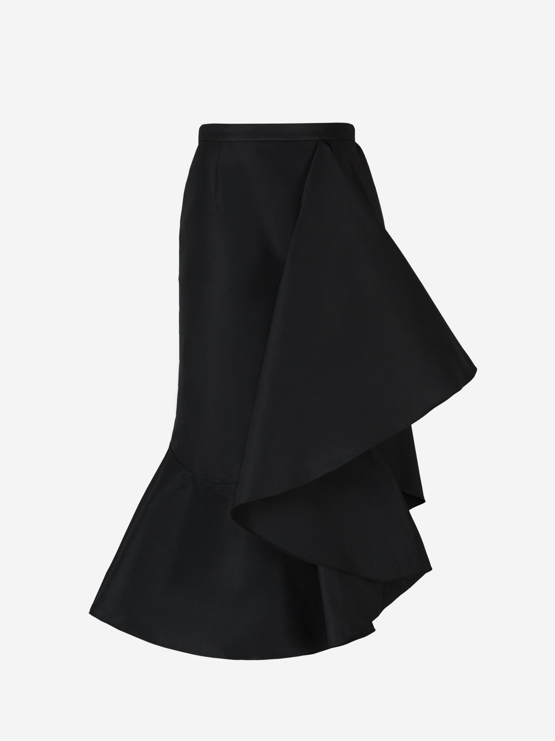 Alexander McQueen Falda Midi Asimétrica color Negro sku 750-001383 01 - Foto 1