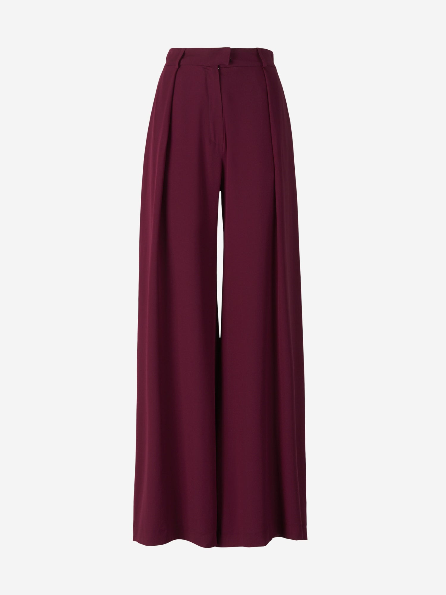 Martin Grant Pantalones Fluidos Seda color Burdeos sku 761-002989 01 - Foto 1