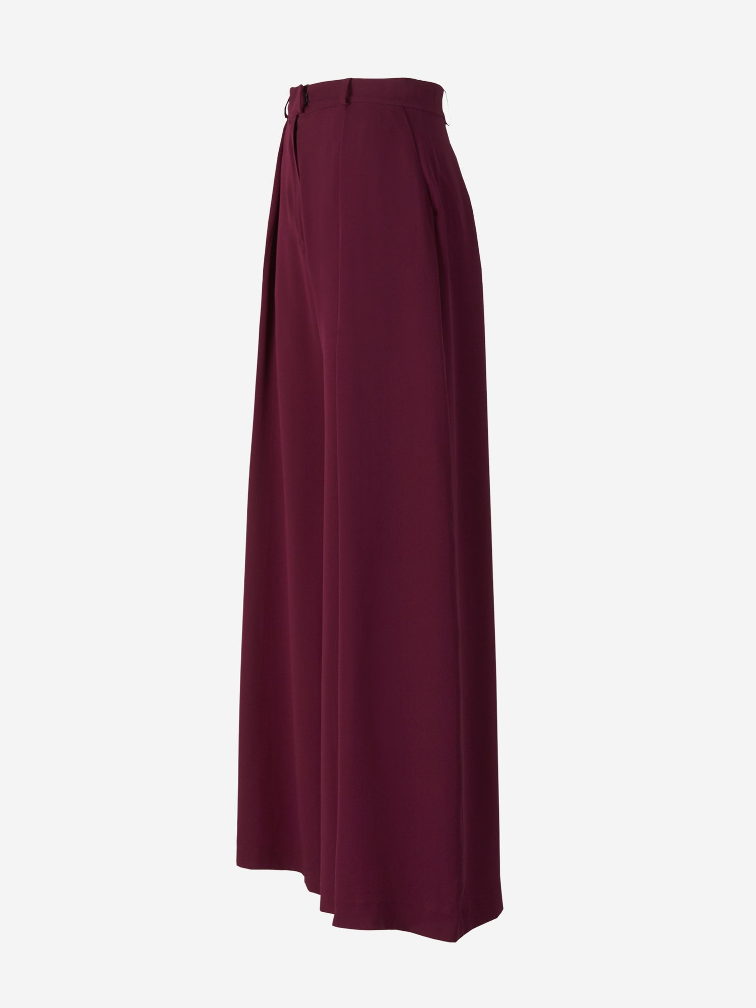 Martin Grant Pantalones Fluidos Seda color Burdeos sku 761-002989 01 - Foto 2