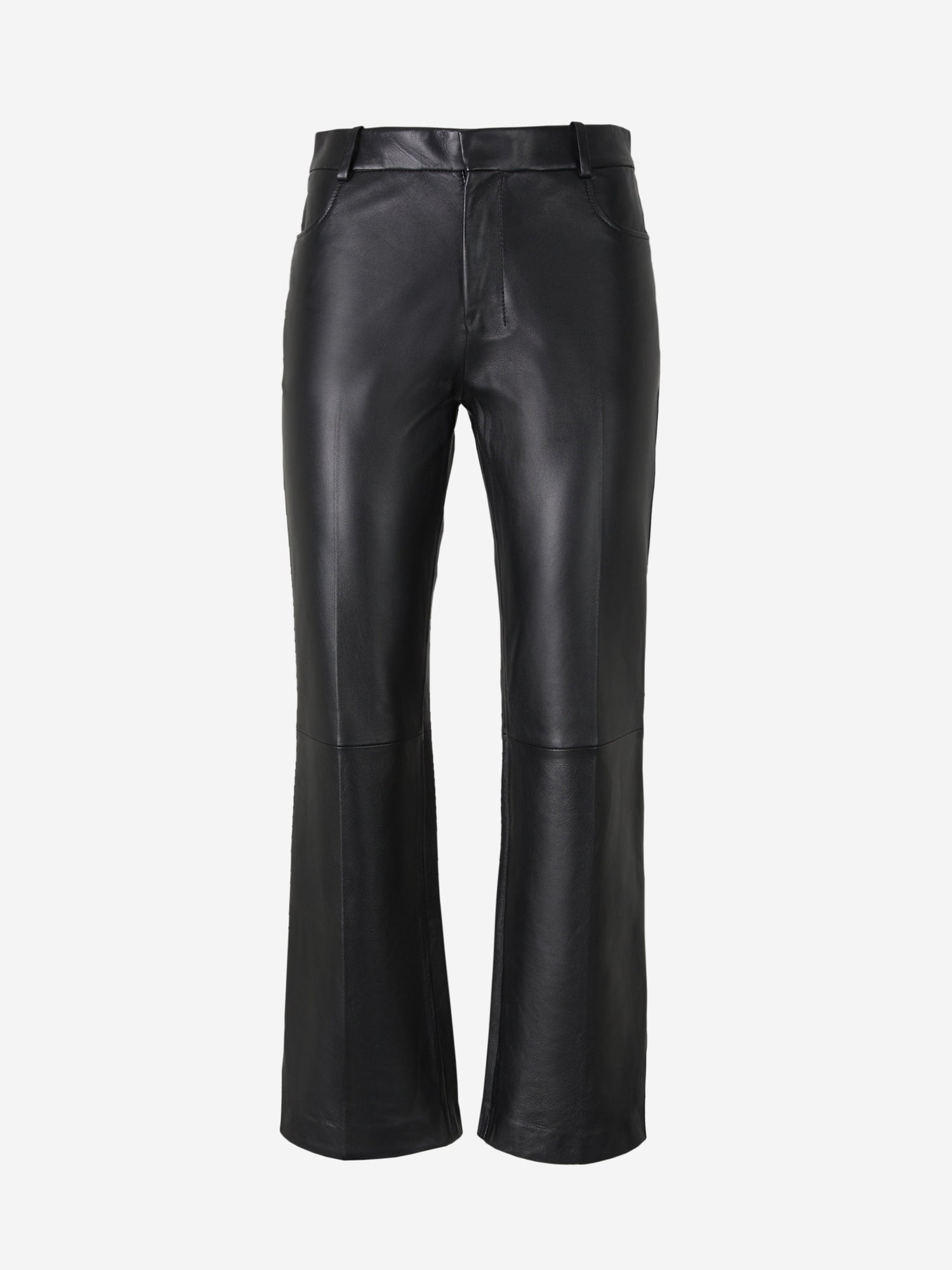 Ami Paris Pantalones Acampanados Piel color Negro sku 761-003003 01 - Foto 1