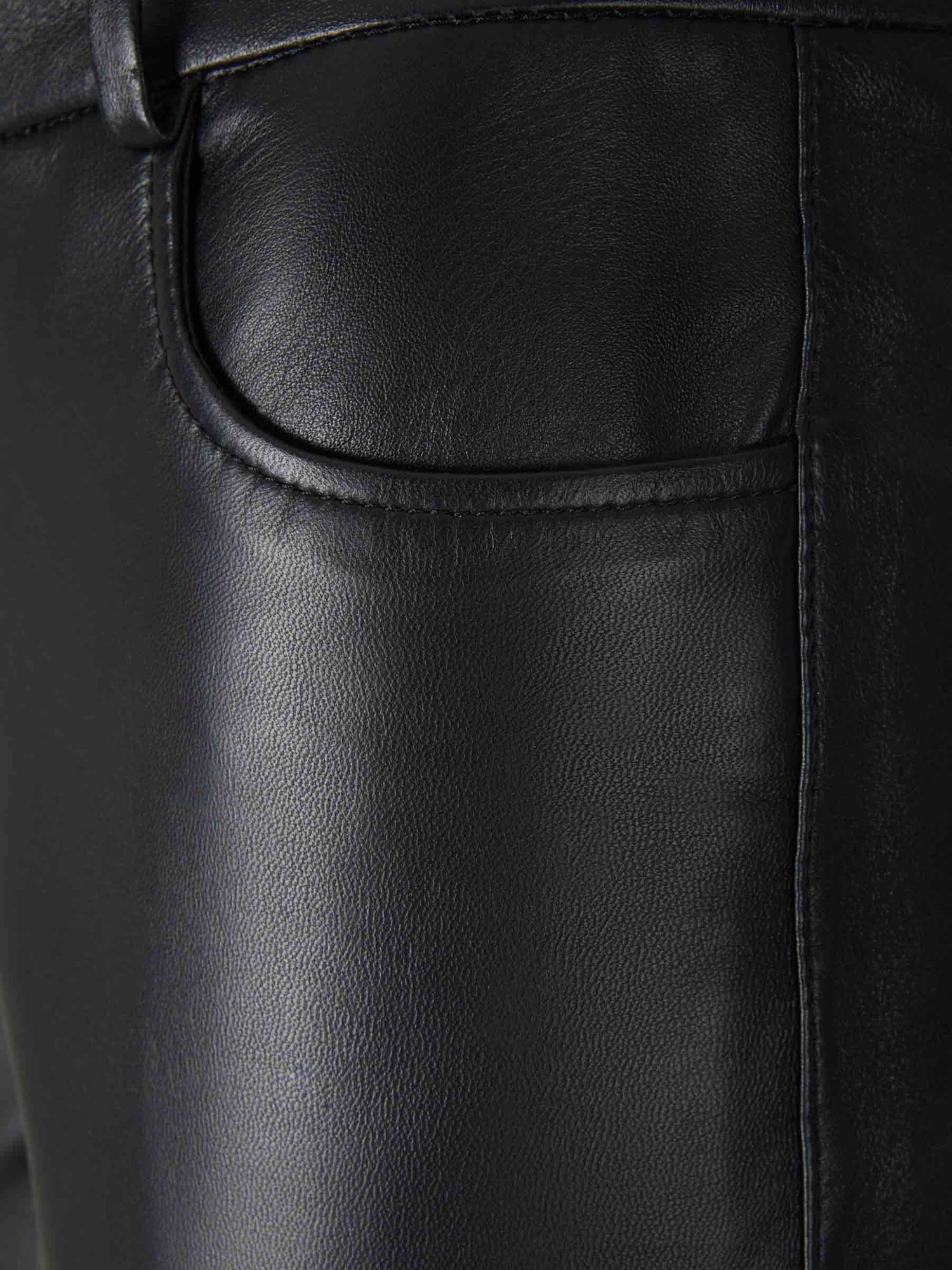 Ami Paris Pantalones Acampanados Piel color Negro sku 761-003003 01 - Foto 3