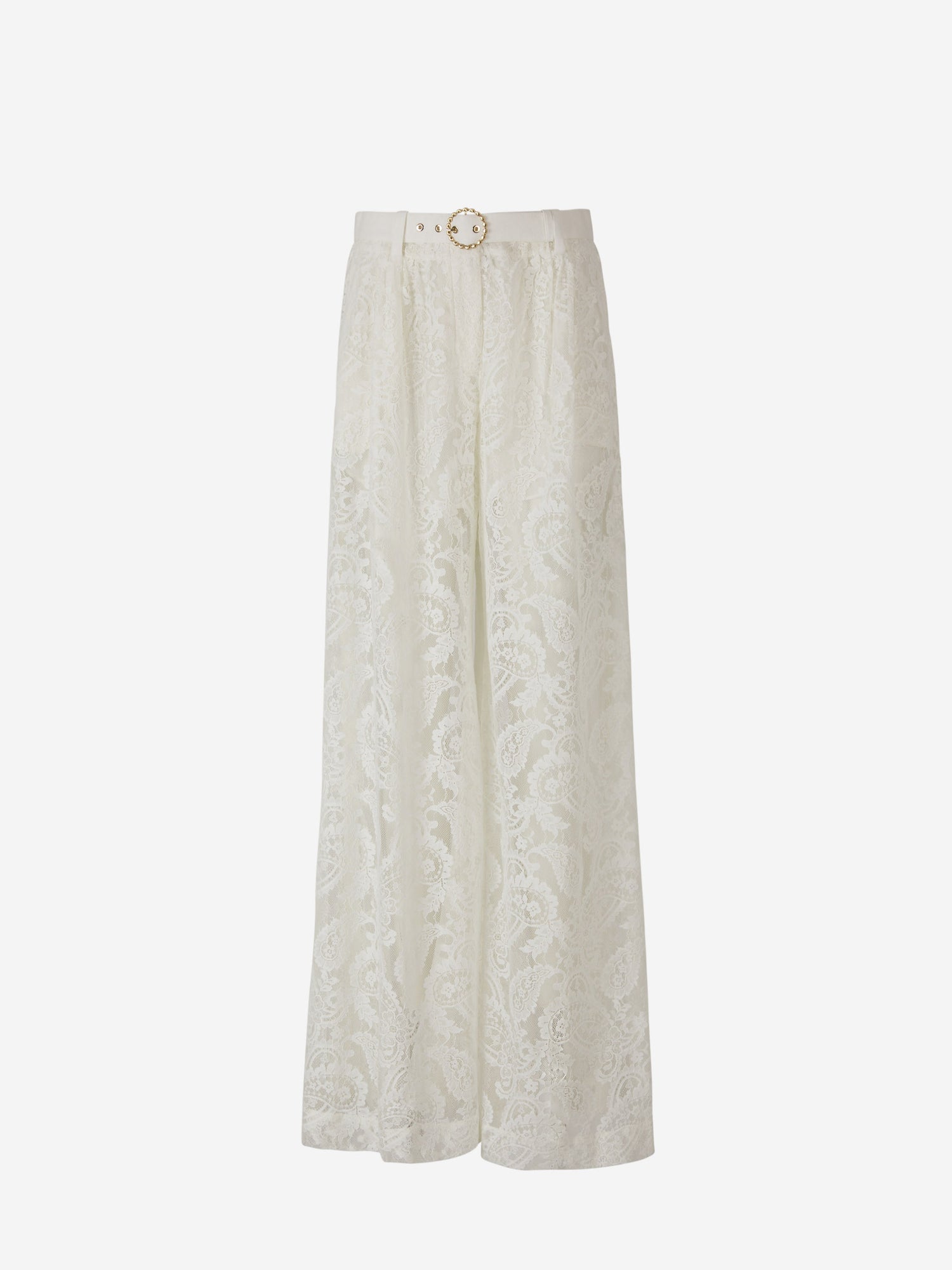 Zimmermann Pantalones Wonderland Encaje color Marfil sku 761-003209 01 - Foto 1