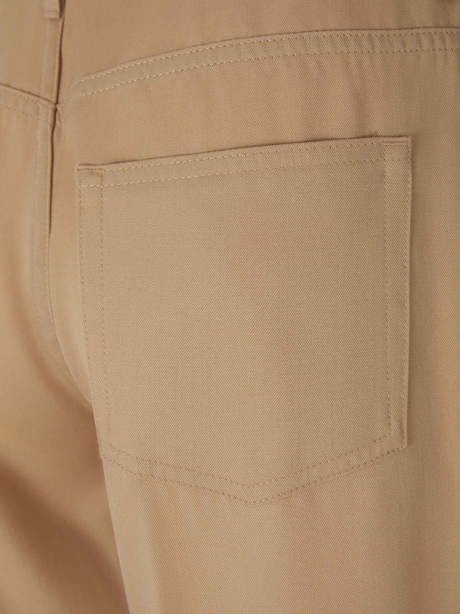 Outlet online Jil Sander Mujer Pantalones Anchos Lana color Beis sku 761-003210 01 - Foto 4