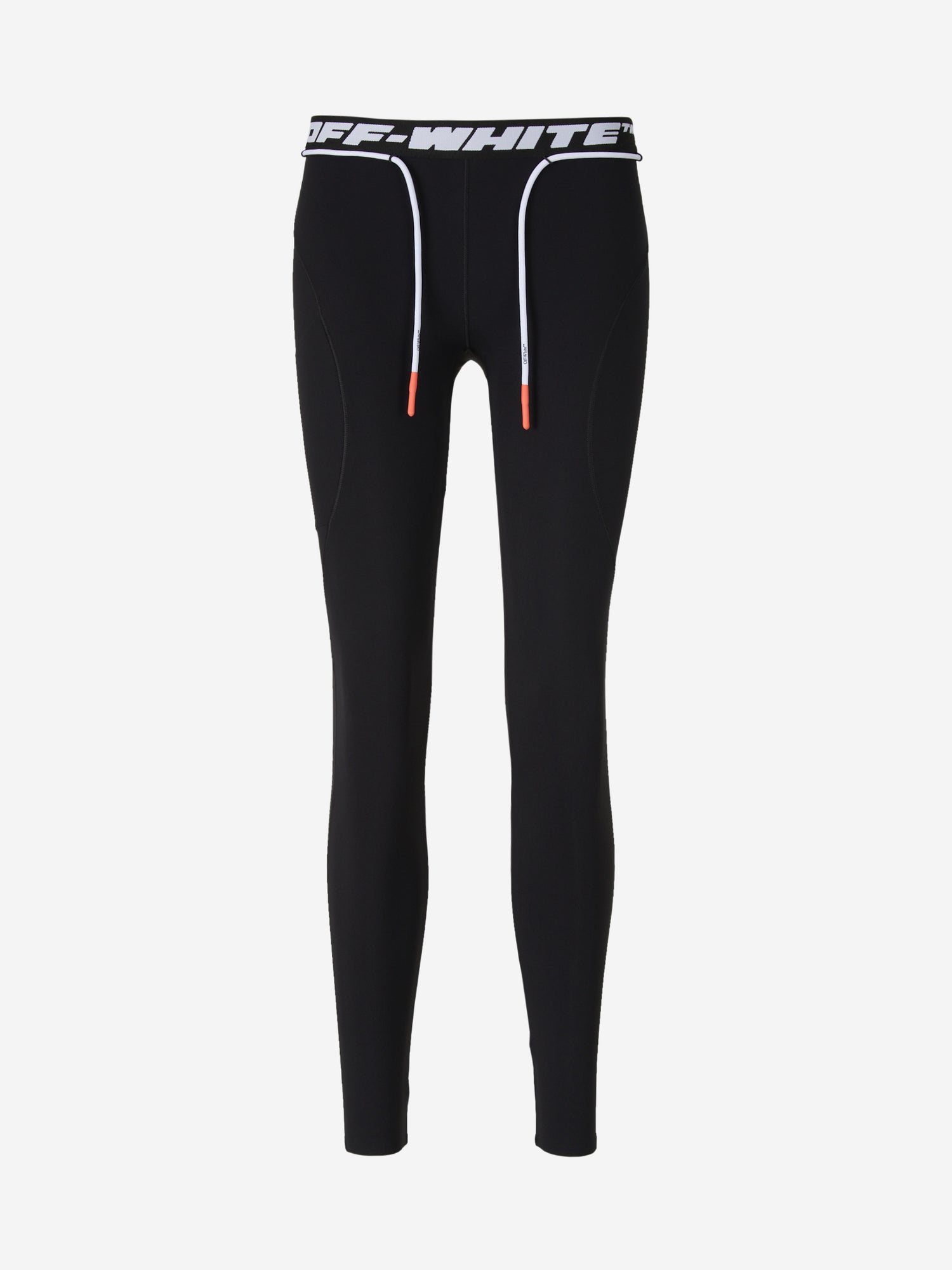 Off-White Leggings Banda Logo color Negro sku 761-003225 01 - Foto 1