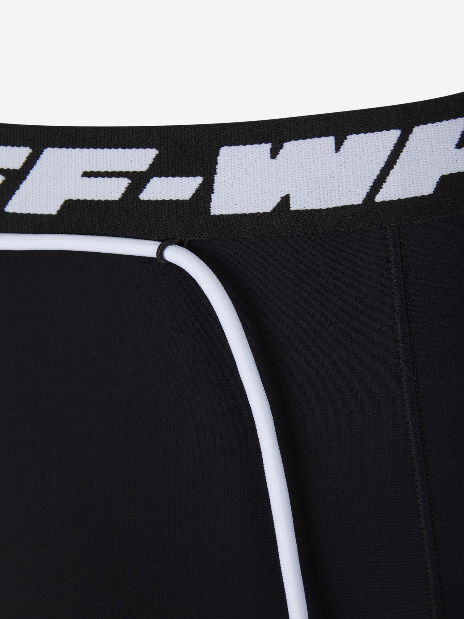 Off-White Leggings Banda Logo color Negro sku 761-003225 01 - Foto 3
