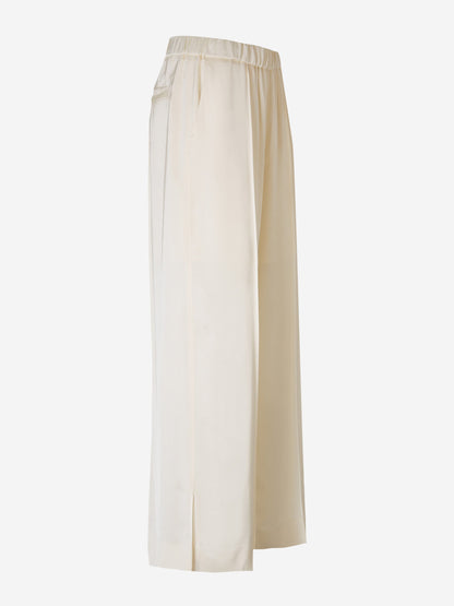 Outlet online Jil Sander Mujer Pantalones Rectos Viscosa color Beis sku 761-003242 01 - Foto 2