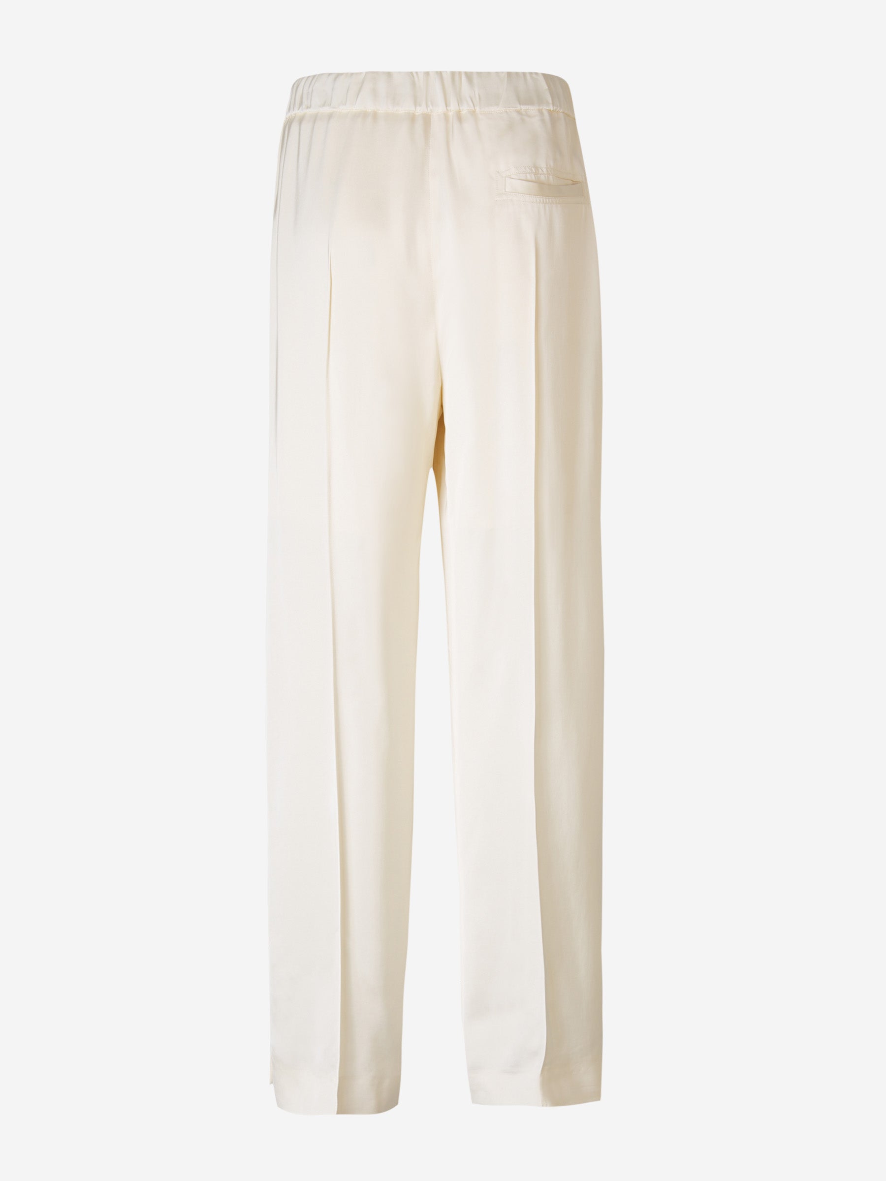 Outlet online Jil Sander Mujer Pantalones Rectos Viscosa color Beis sku 761-003242 01 - Foto 3