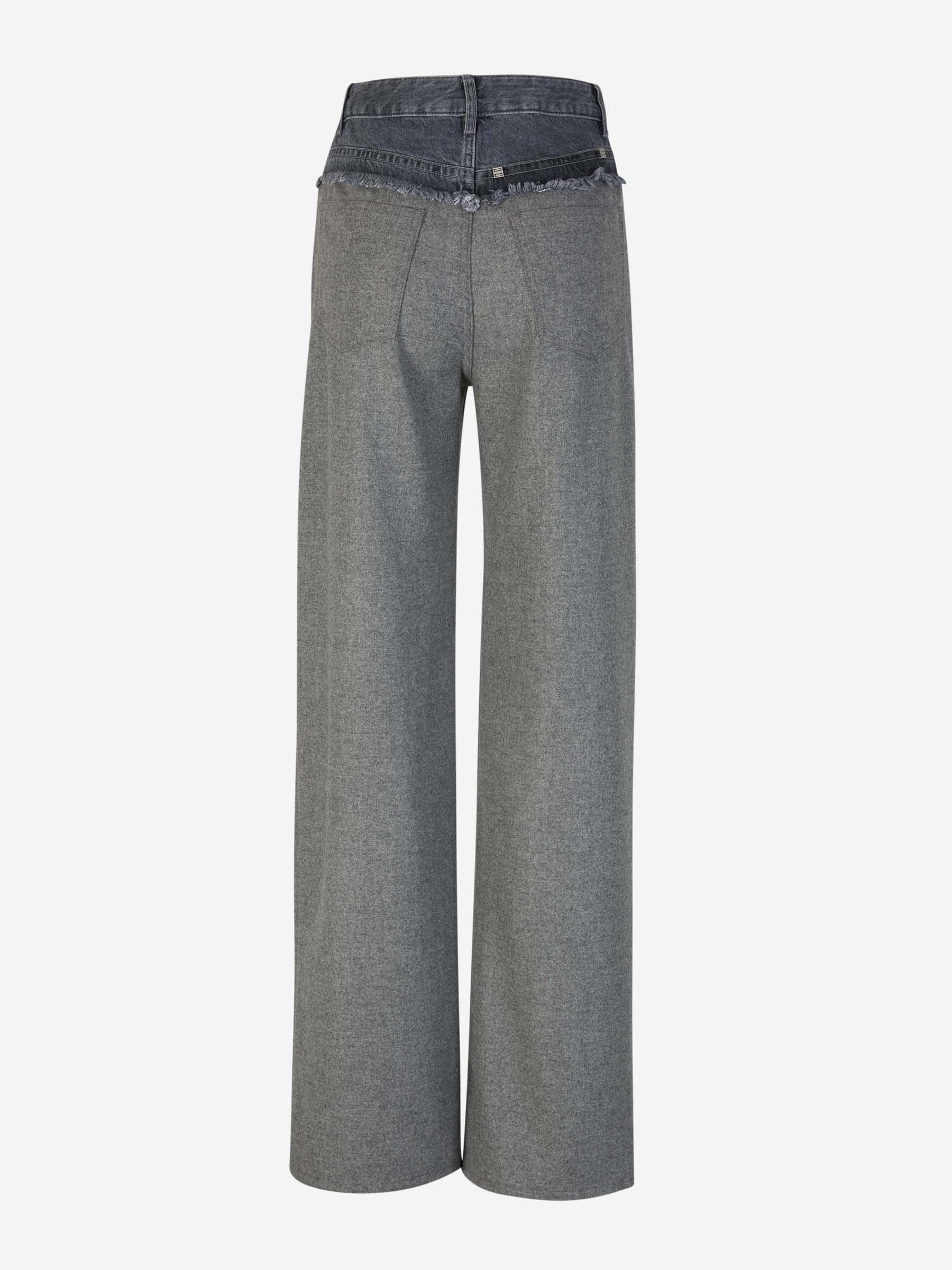 Givenchy Pantalones Oversize Lana color Gris Oscuro sku 761-003253 01 - Foto 1