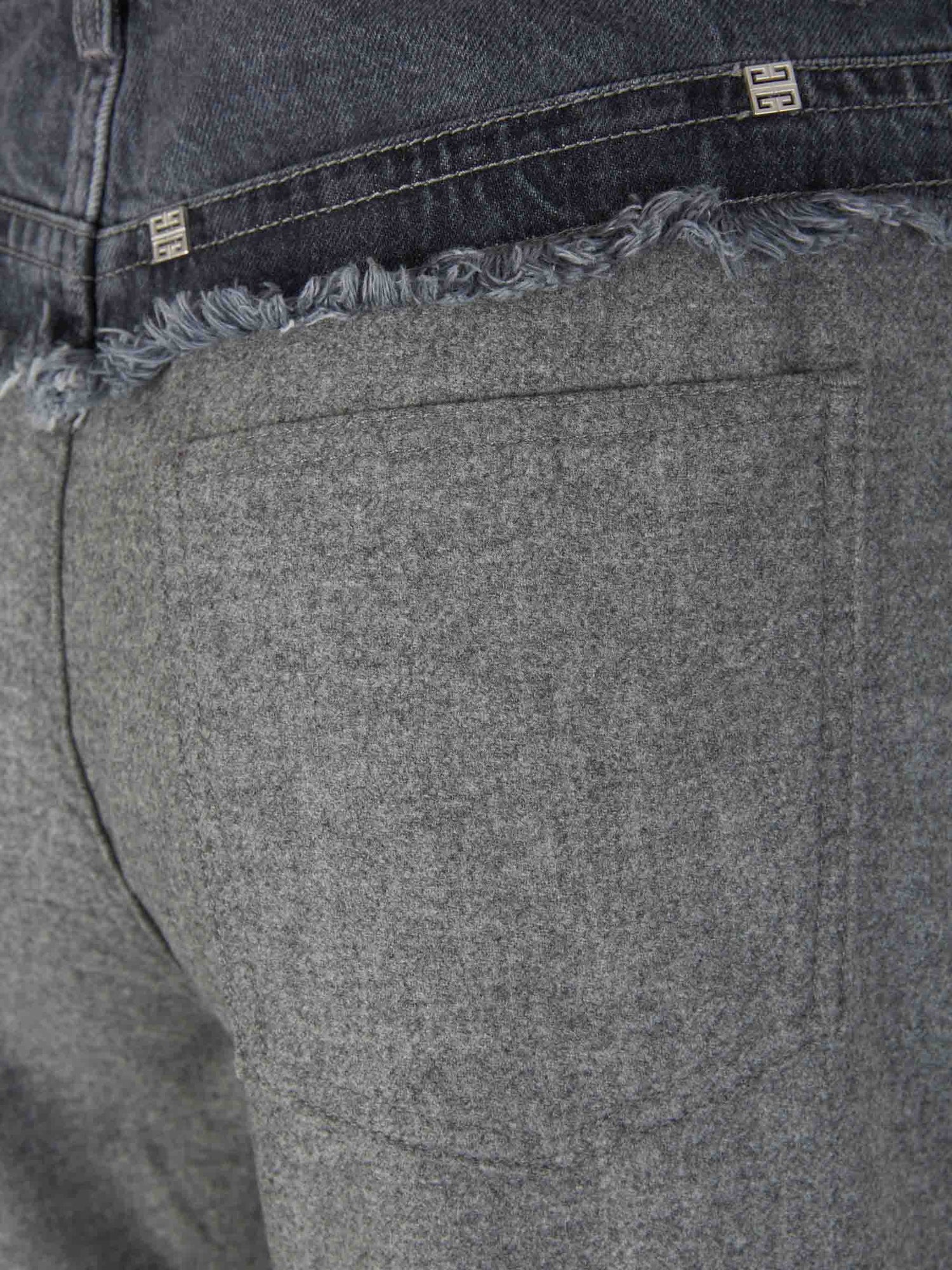 Givenchy Pantalones Oversize Lana color Gris Oscuro sku 761-003253 01 - Foto 2