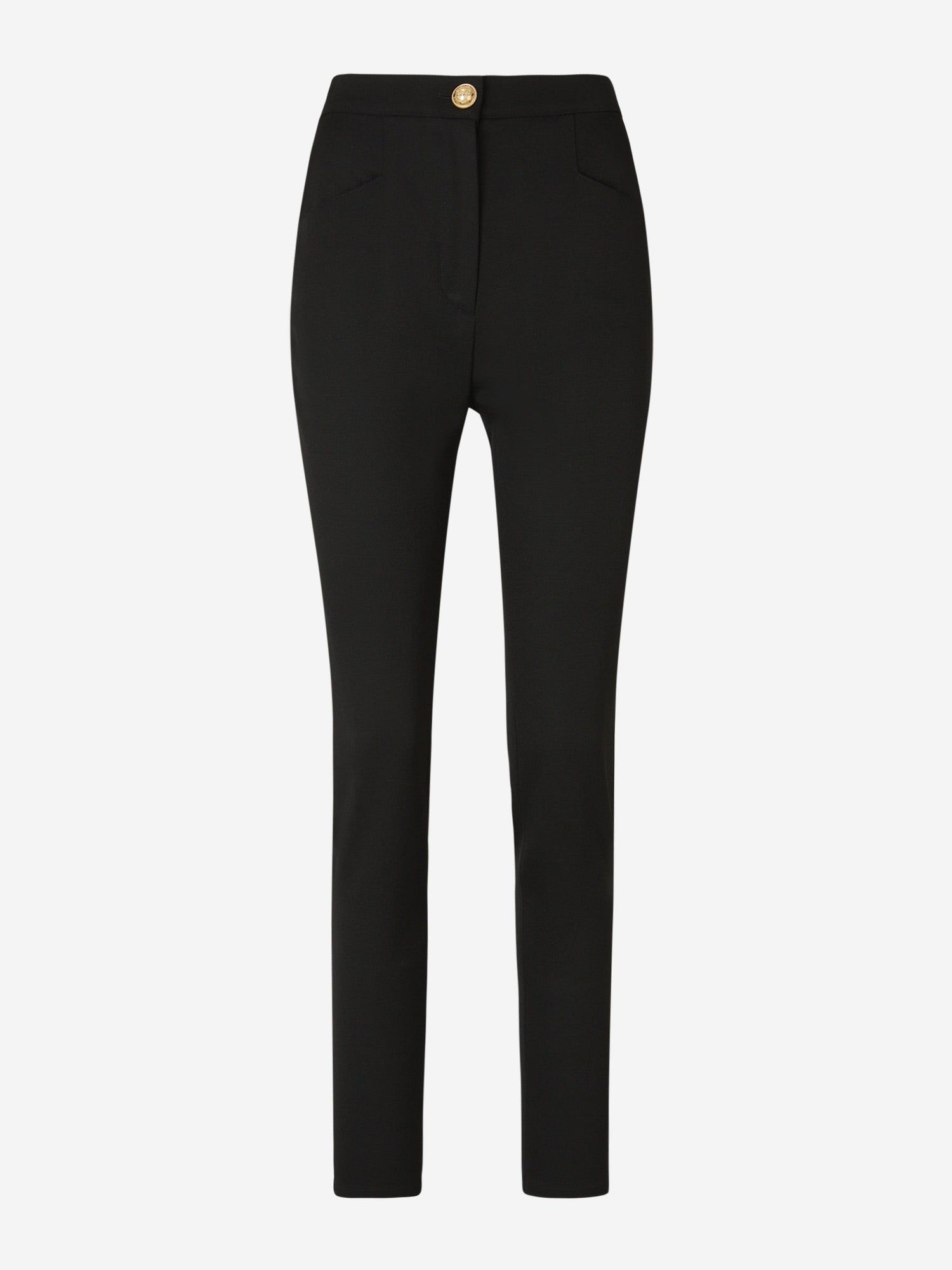 Outlet online Balmain Mujer Pantalones Slim Lana color Negro sku 761-003273 01 - Foto 1