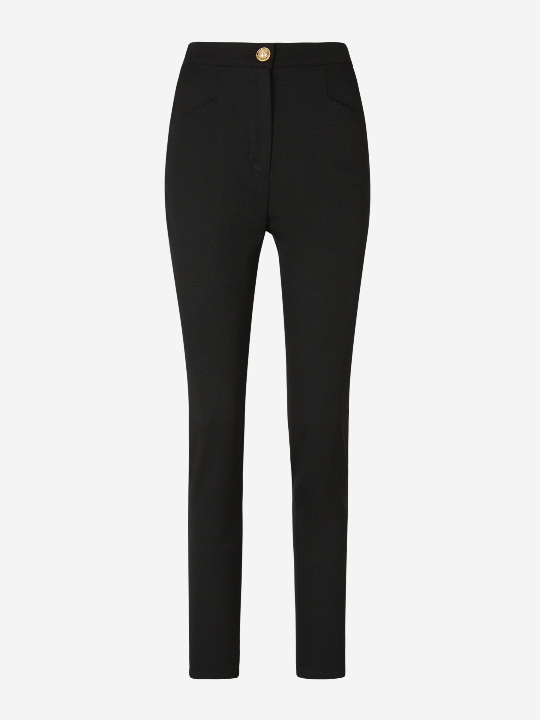 Outlet online Balmain Mujer Pantalones Slim Lana color Negro sku 761-003273 01 - Foto 1