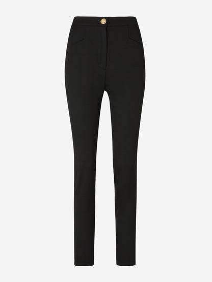 Outlet online Balmain Mujer Pantalones Slim Lana color Negro sku 761-003273 01 - Foto 1