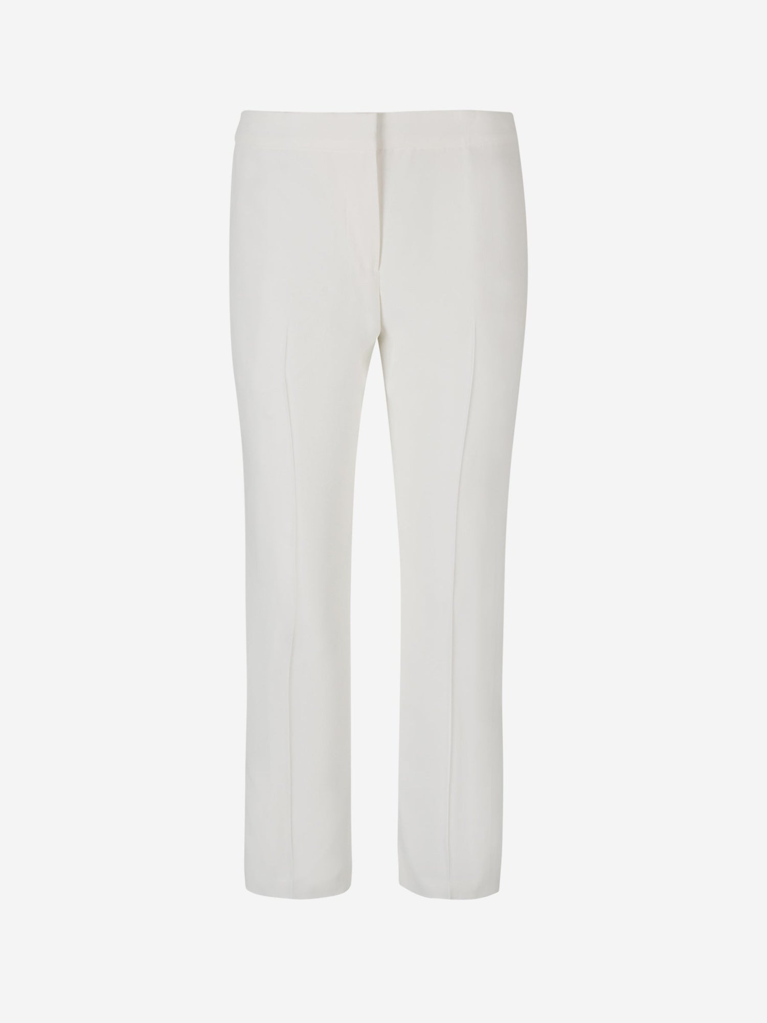 Outlet online Alexander McQueen Mujer Pantalones Crepé Leaf color Marfil sku 761-003299 01 - Foto 2