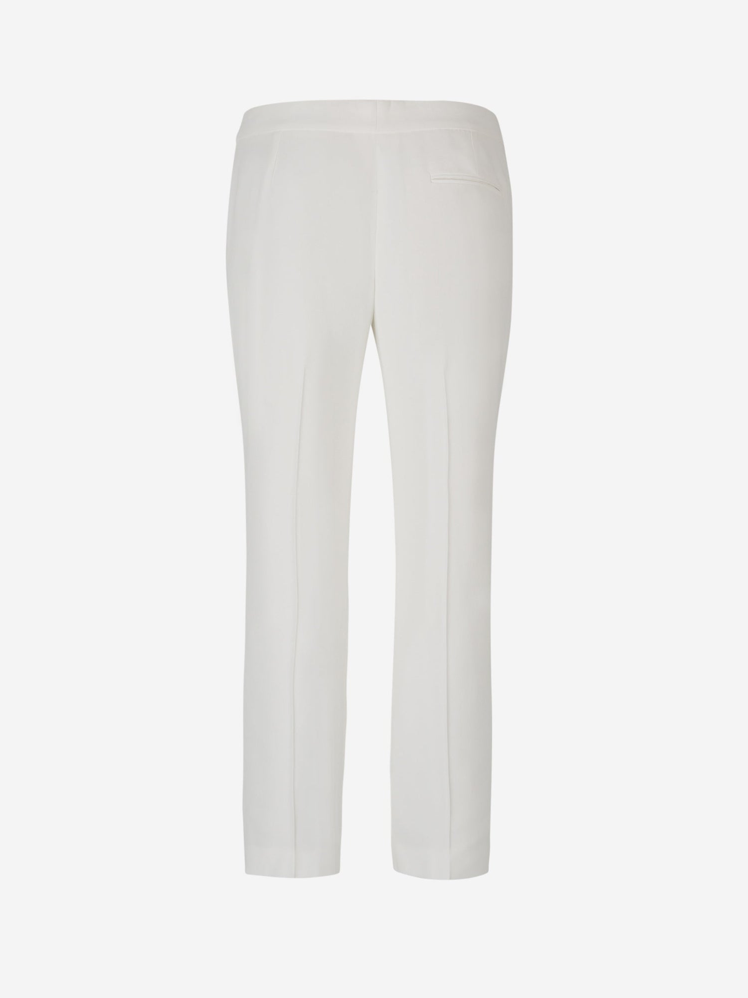 Outlet online Alexander McQueen Mujer Pantalones Crepé Leaf color Marfil sku 761-003299 01 - Foto 4